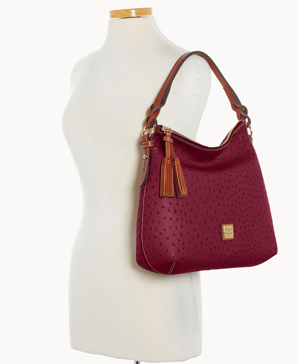 Ostrich Twist Strap Hobo