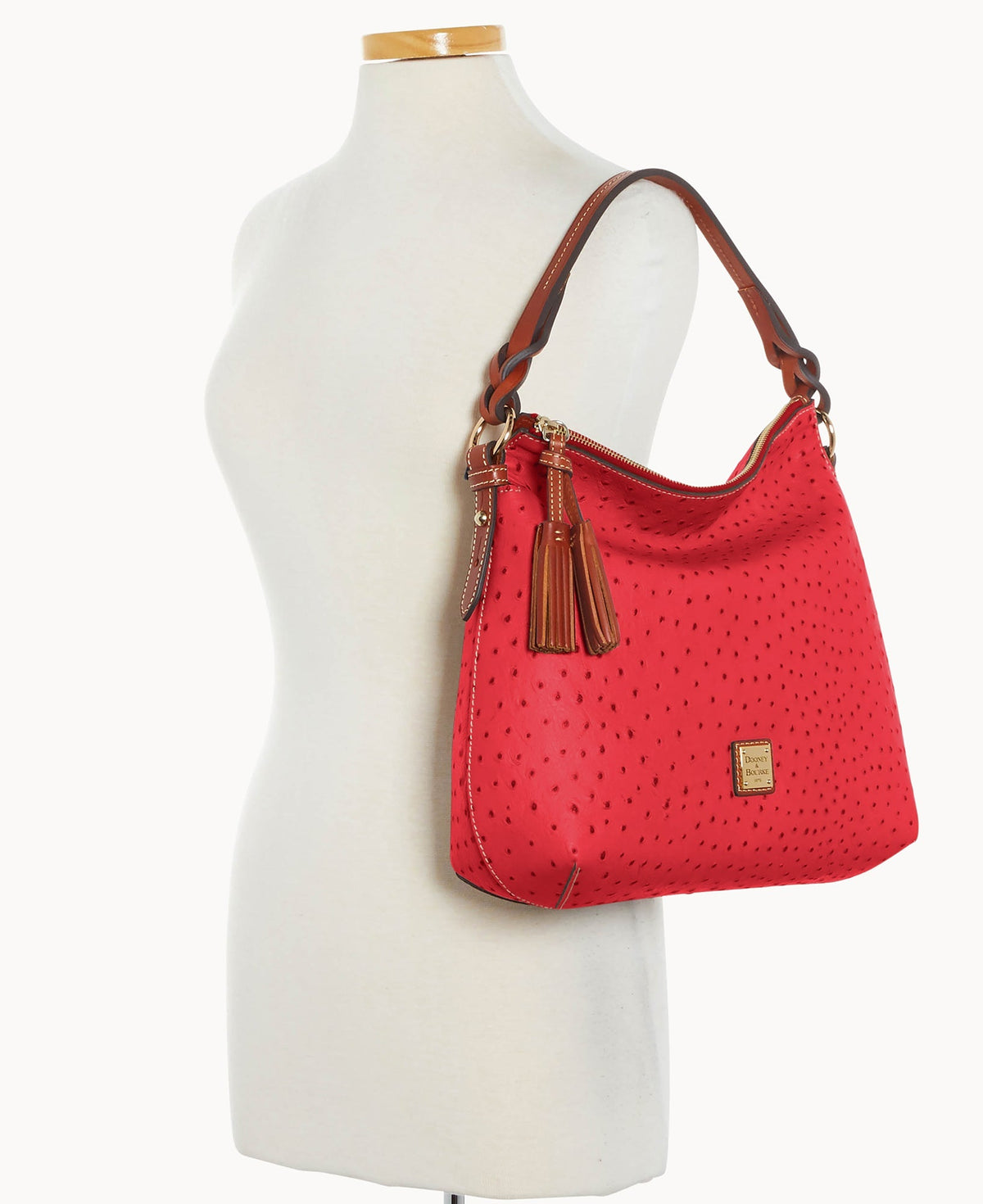 Ostrich Twist Strap Hobo