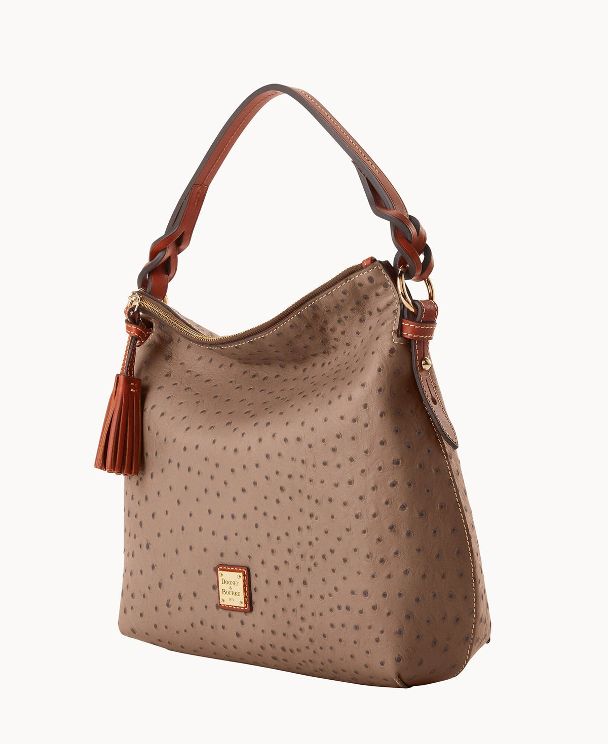 Ostrich Twist Strap Hobo