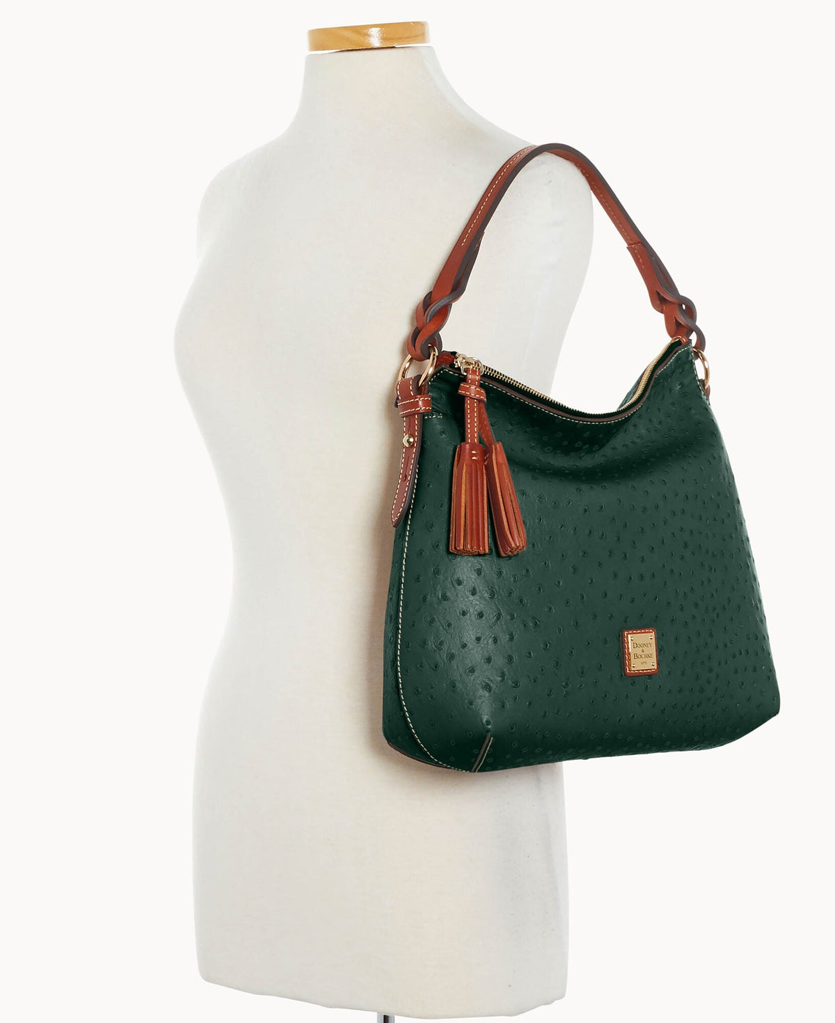 Ostrich Twist Strap Hobo