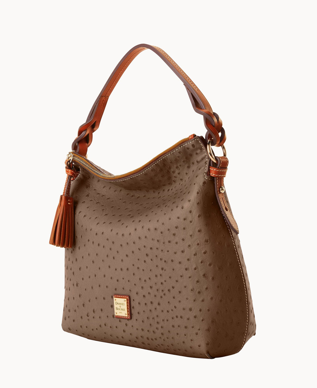 Ostrich Twist Strap Hobo