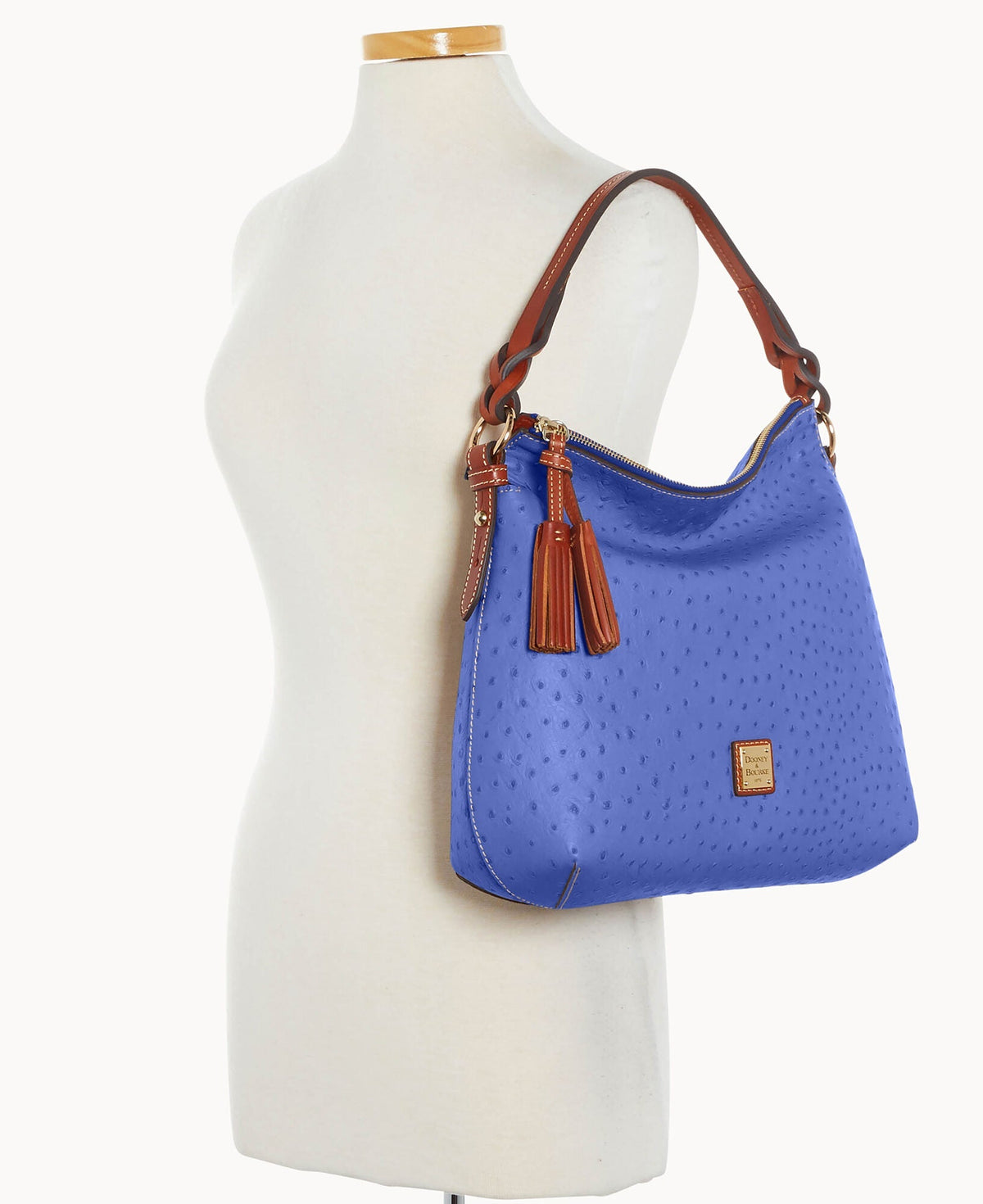 Ostrich Twist Strap Hobo