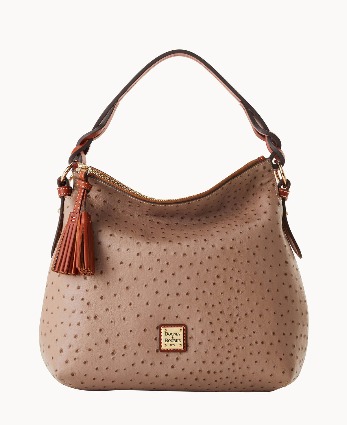 Ostrich Twist Strap Hobo