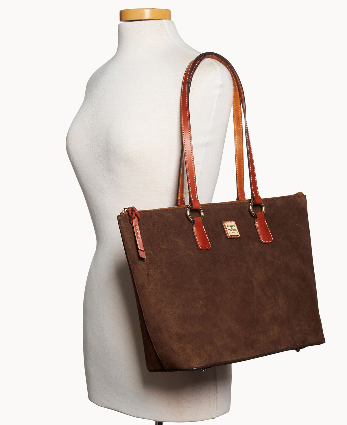 Suede Wren Zip Tote