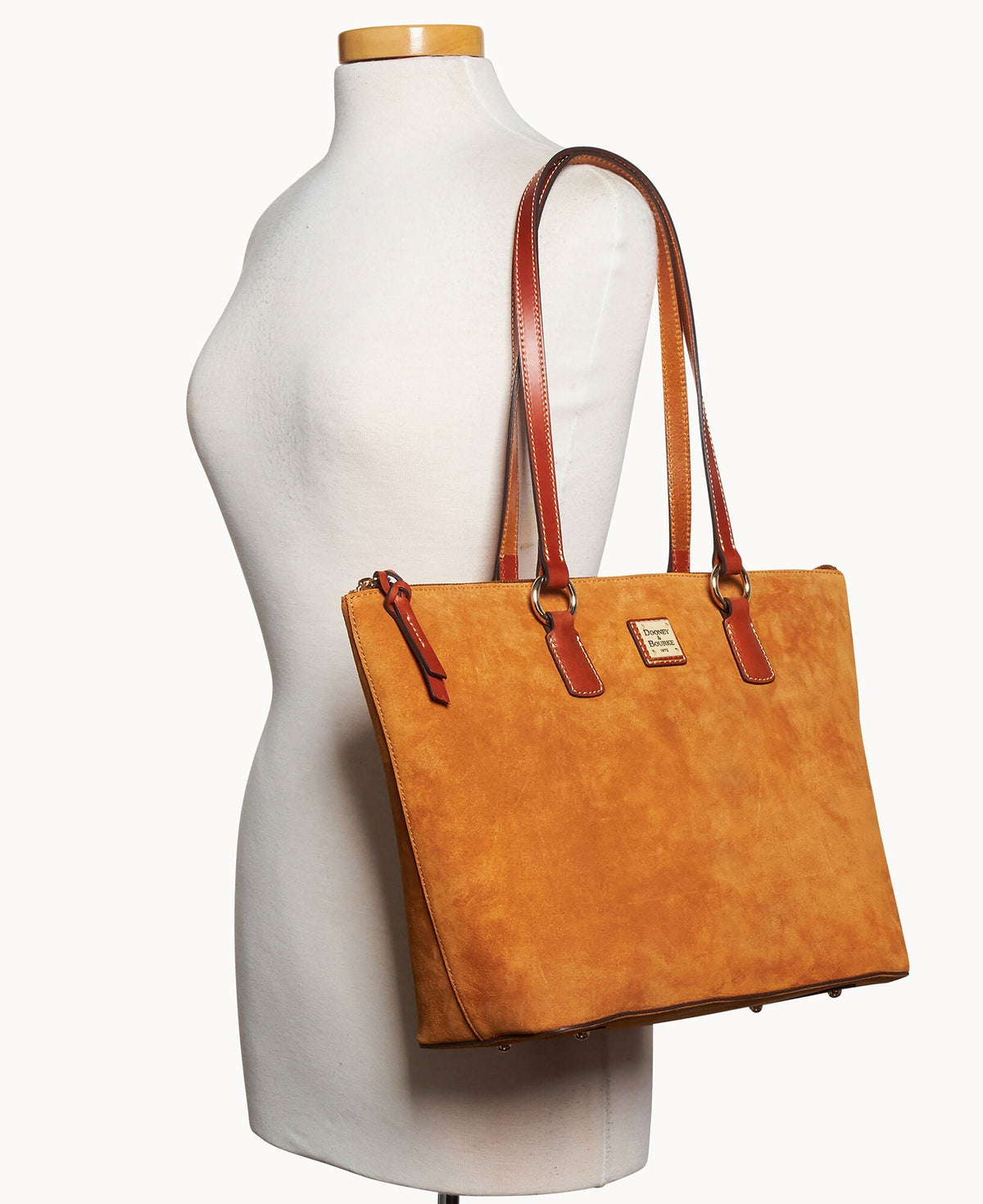 Suede Wren Zip Tote