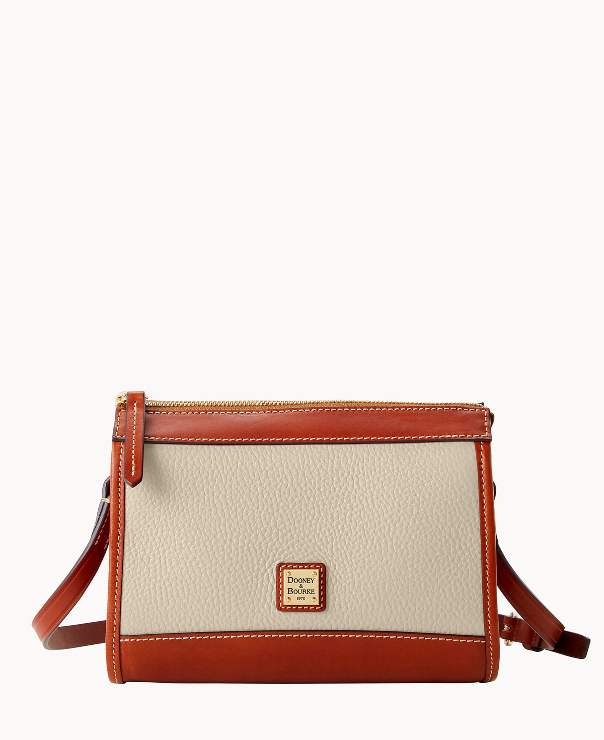 Pebble Grain Zip Crossbody