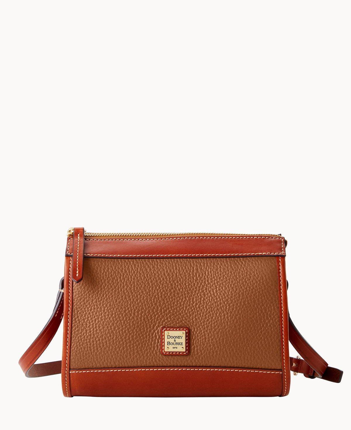 Pebble Grain Zip Crossbody
