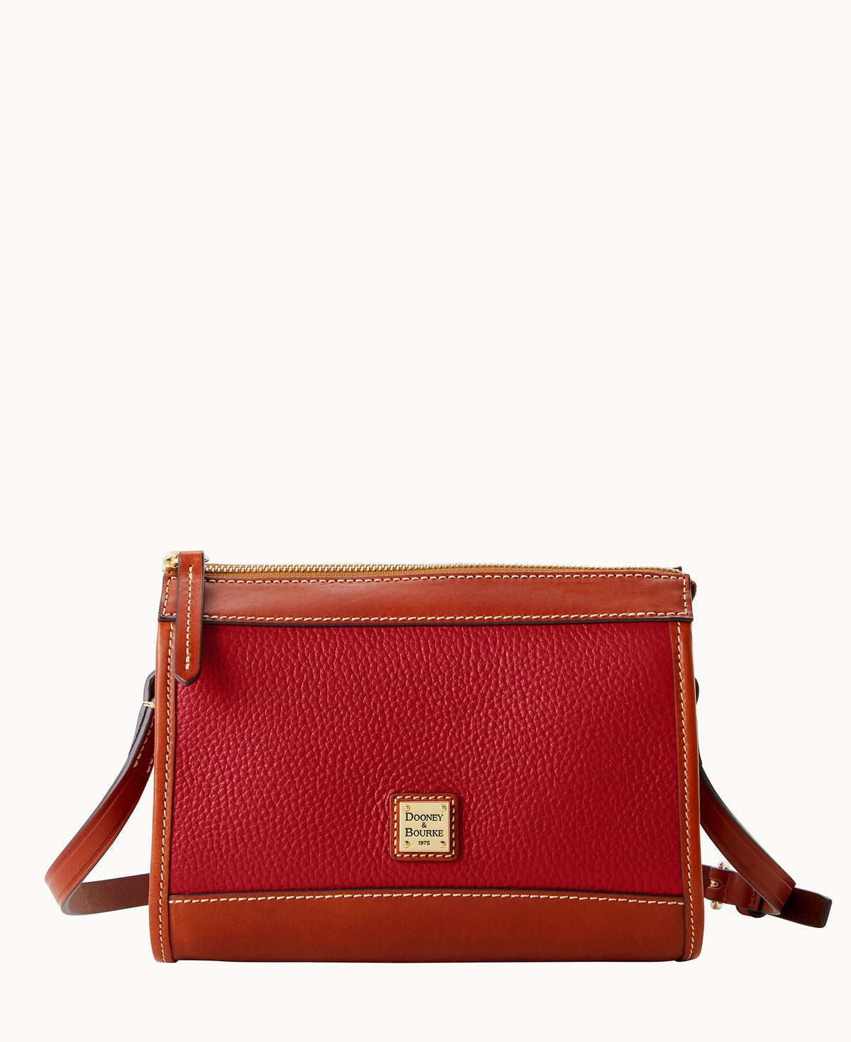 Pebble Grain Zip Crossbody