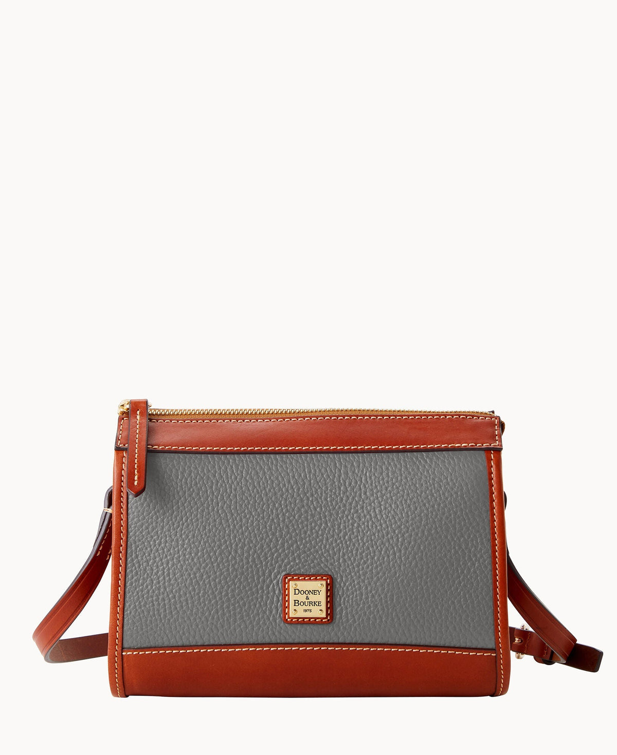 Pebble Grain Zip Crossbody