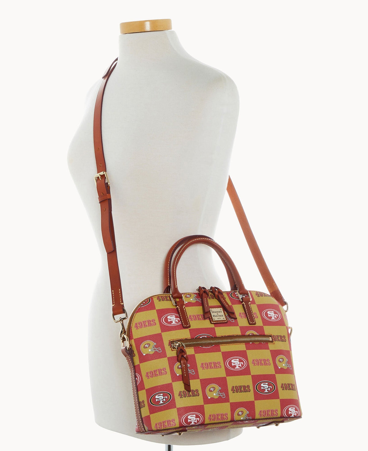 NFL 49ERS Domed Zip Satchel