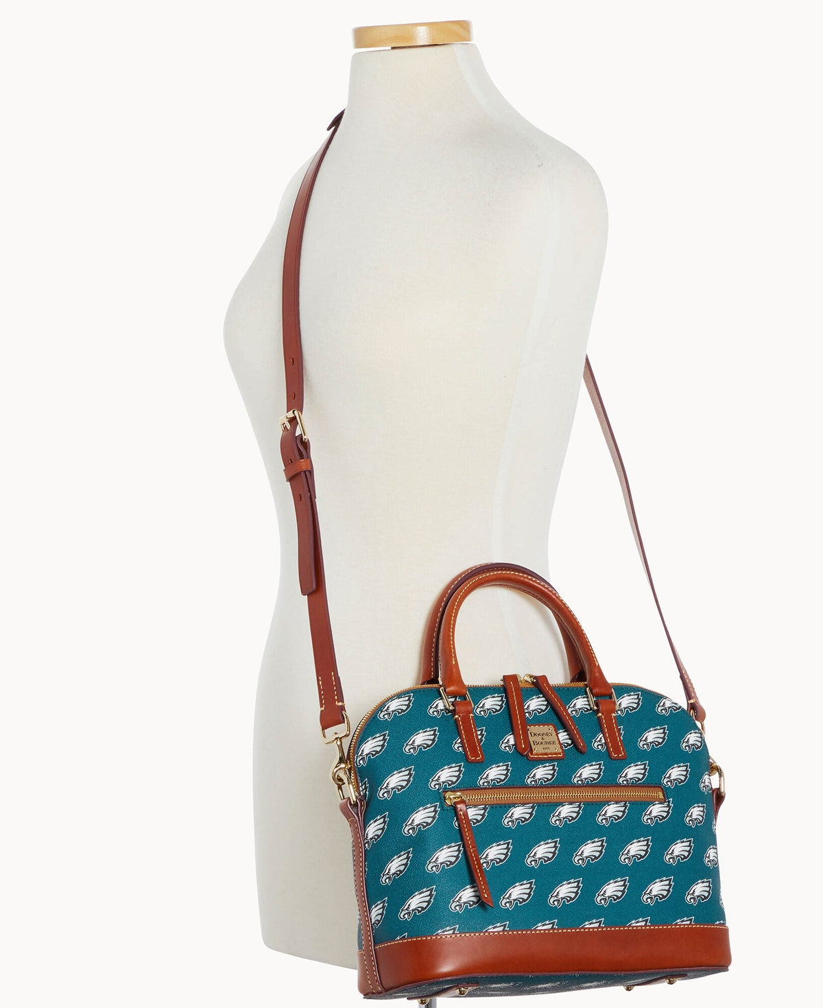 NFL Eagles Domed Zip Satchel
