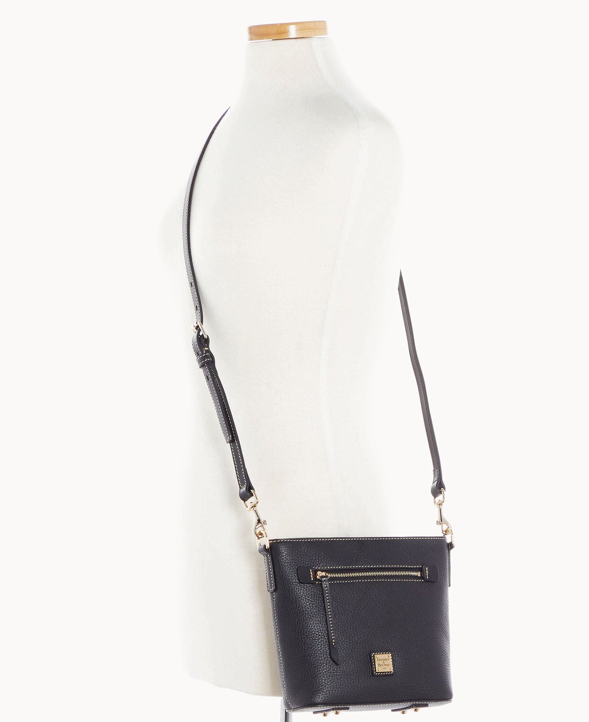 Pebble Grain Small Zip Crossbody