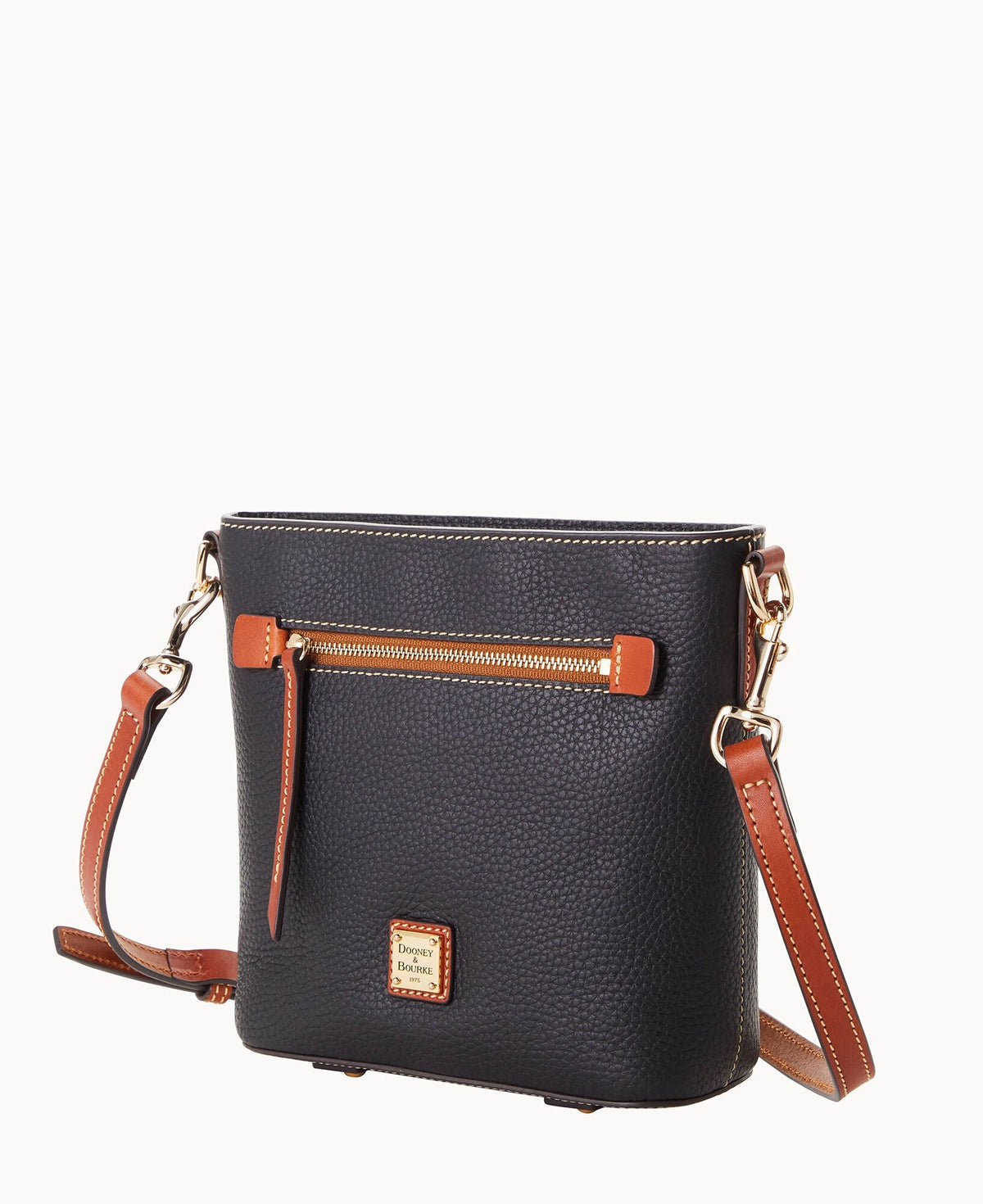 Pebble Grain Small Zip Crossbody