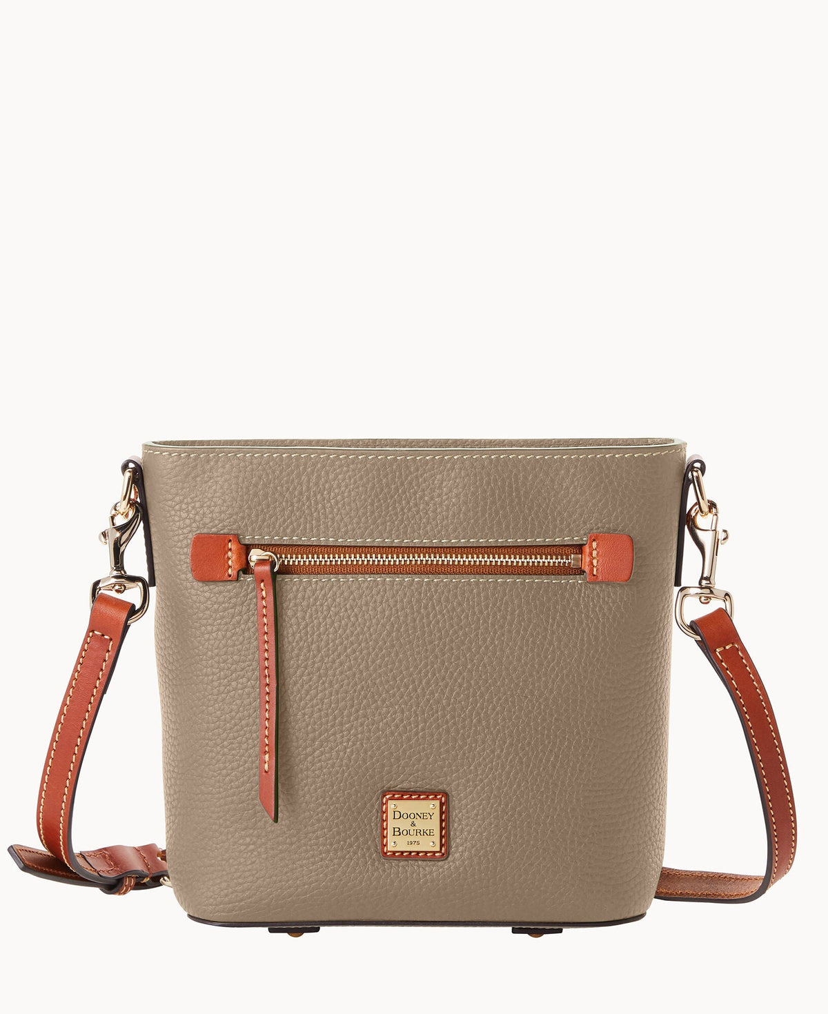 Pebble Grain Small Zip Crossbody