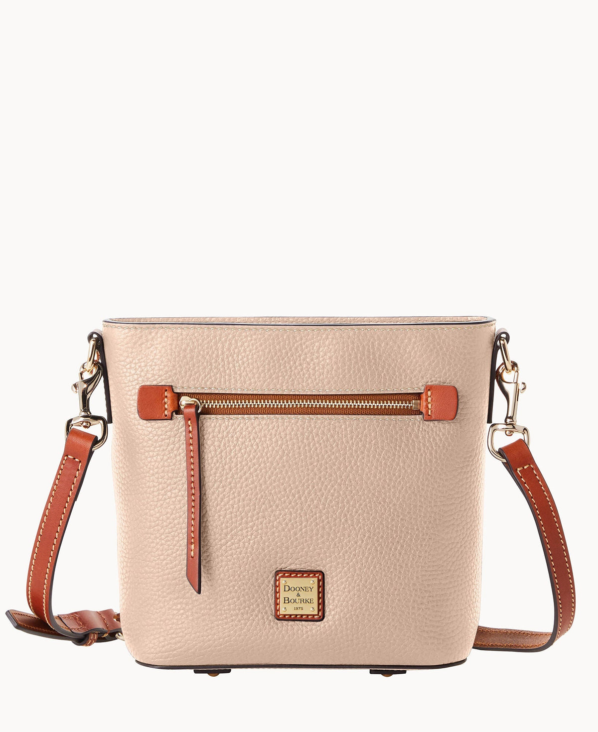 Pebble Grain Small Zip Crossbody
