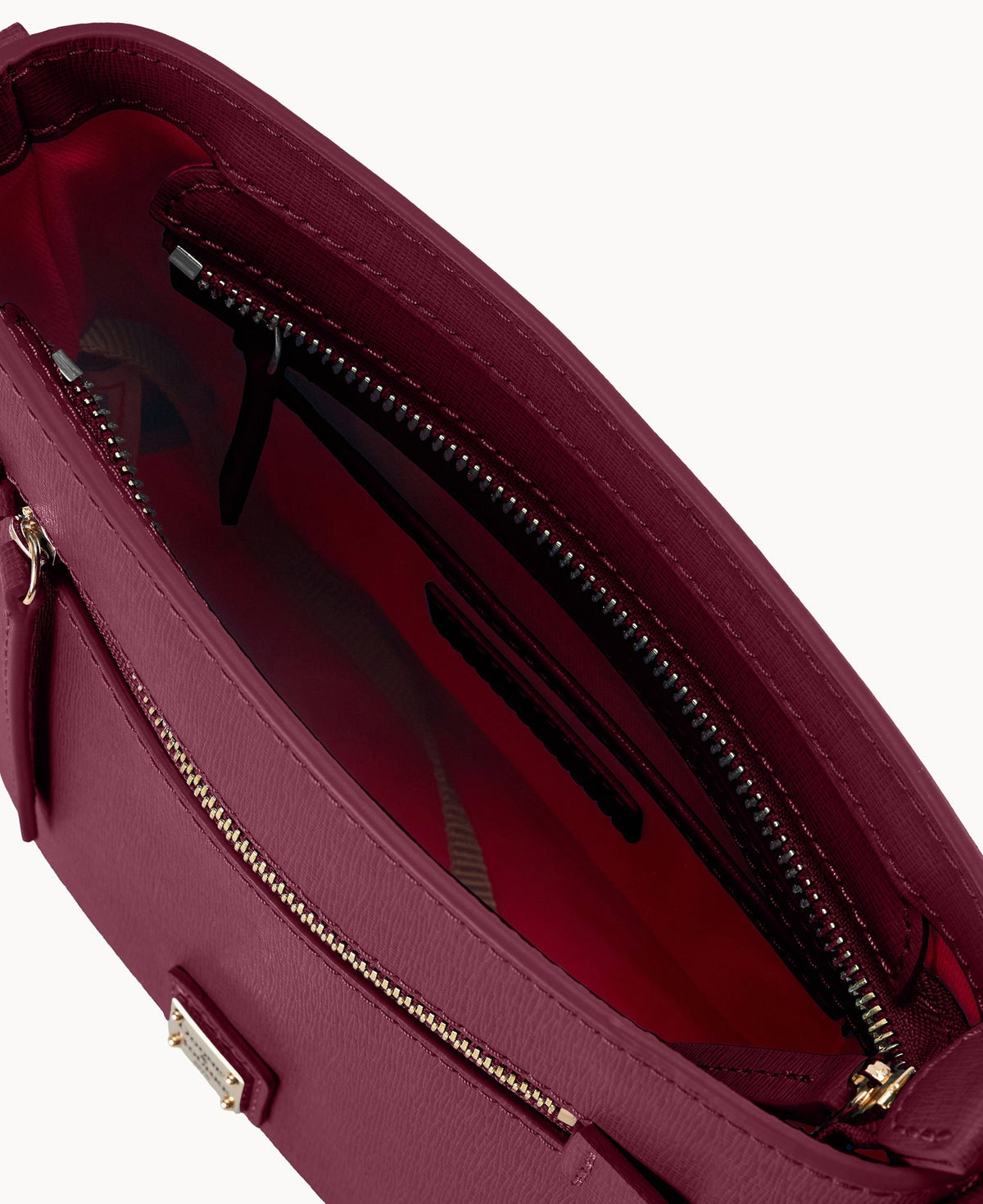 Saffiano Small Zip Crossbody
