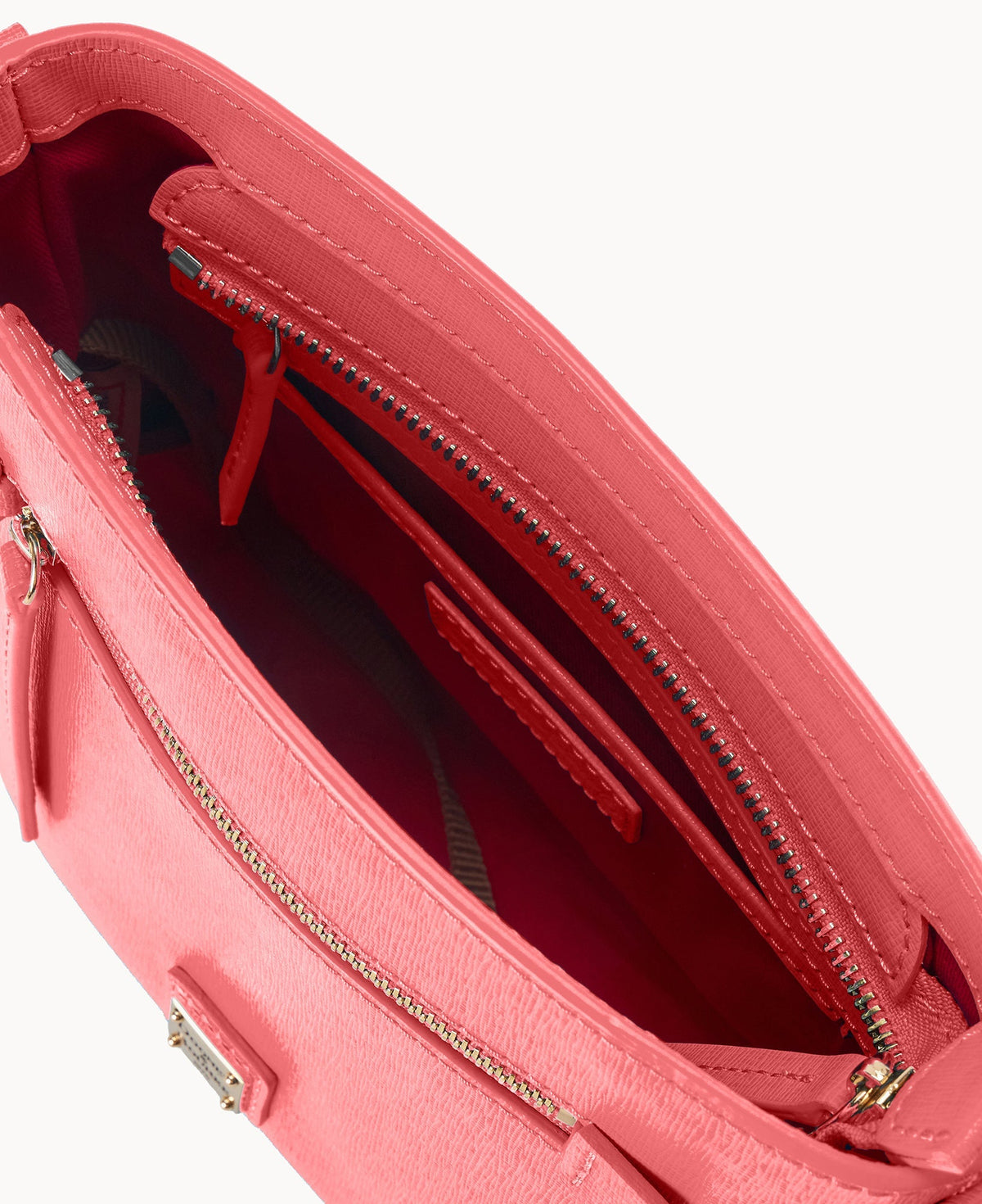 Saffiano Small Zip Crossbody