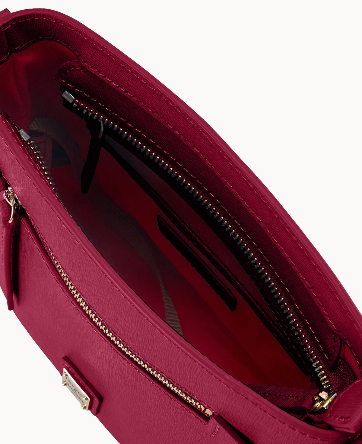 Saffiano Small Zip Crossbody