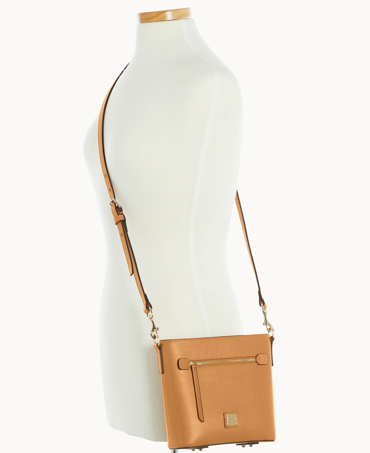 Saffiano Small Zip Crossbody