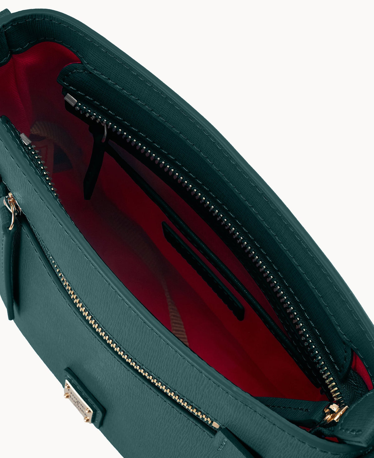 Saffiano Small Zip Crossbody