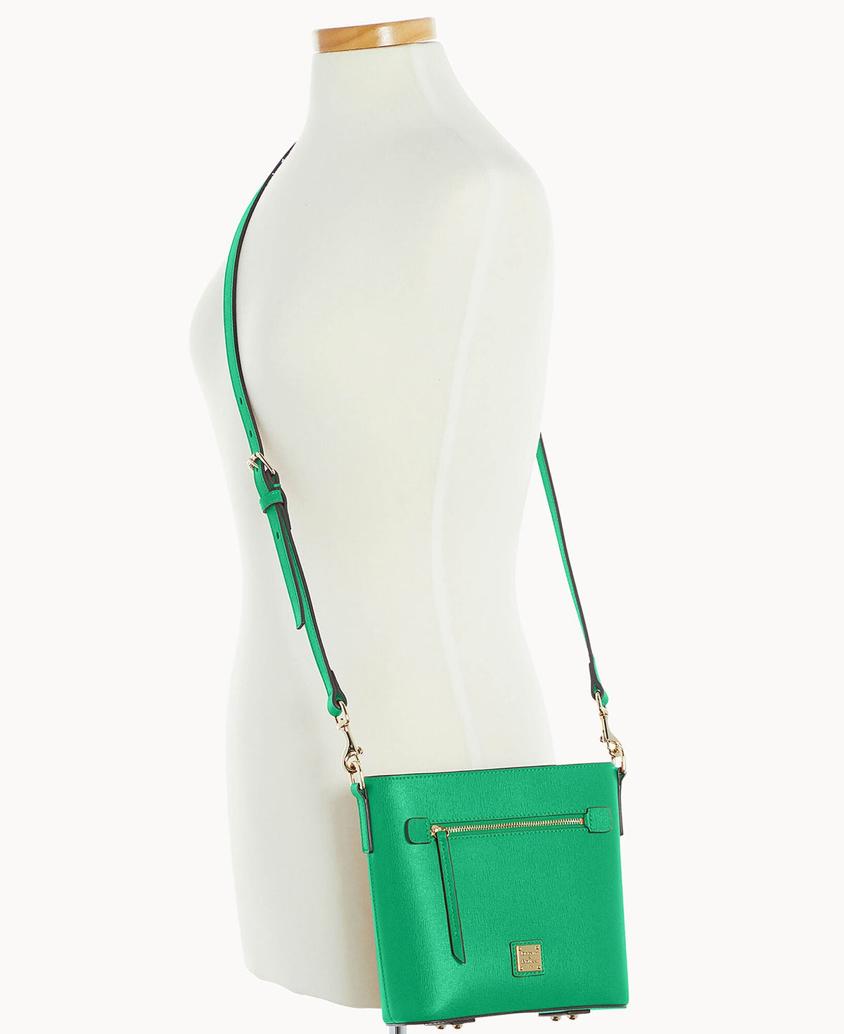 Saffiano Small Zip Crossbody