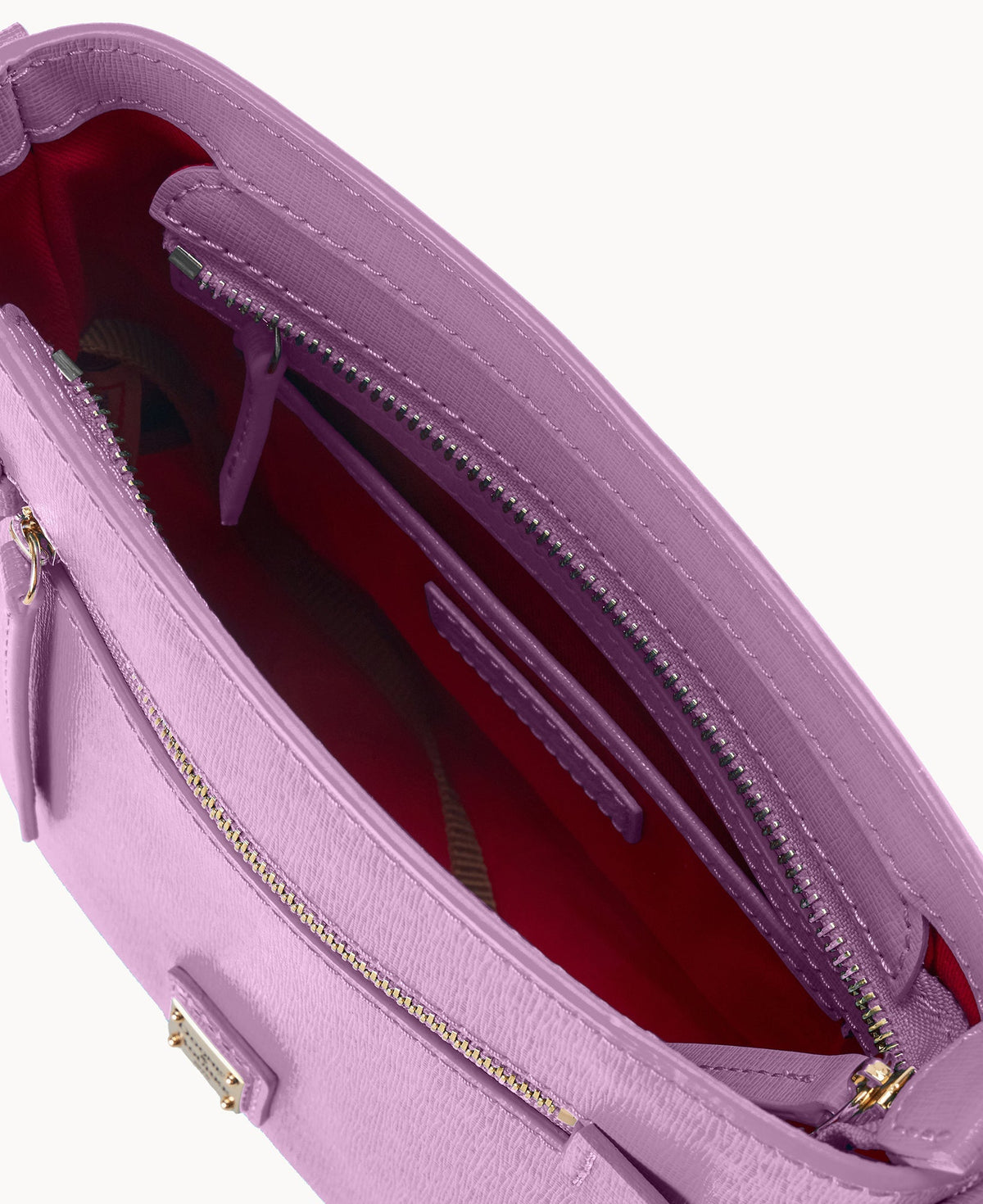 Saffiano Small Zip Crossbody