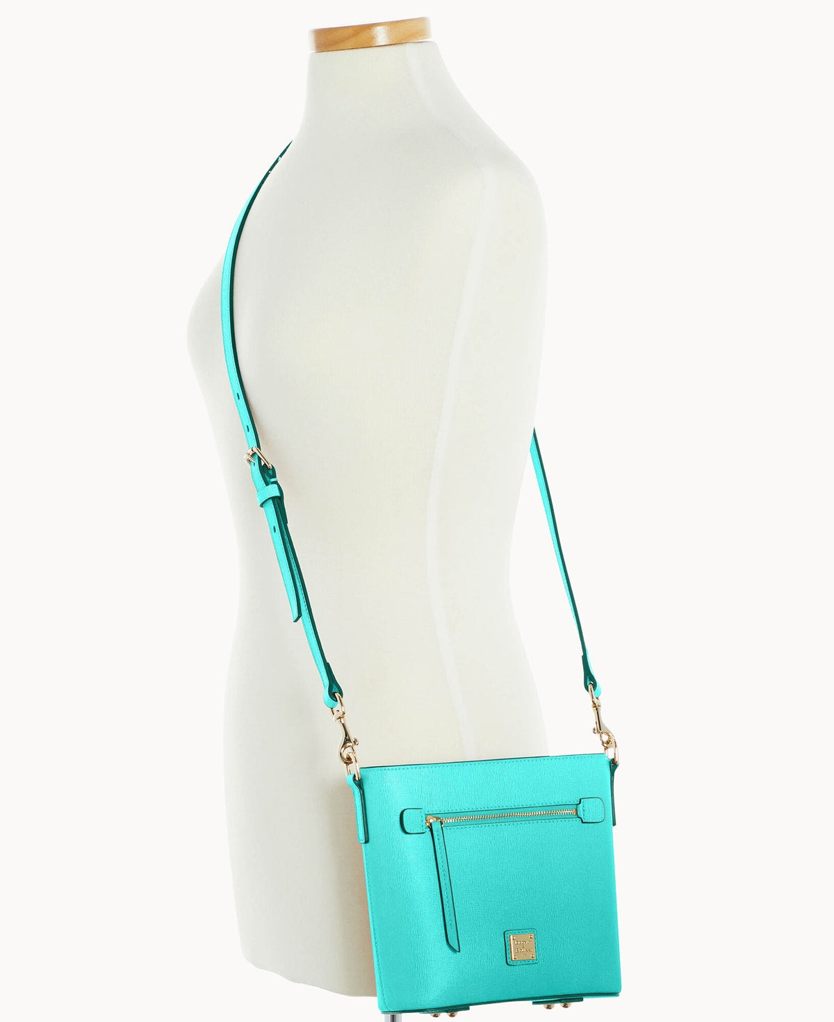Saffiano Small Zip Crossbody