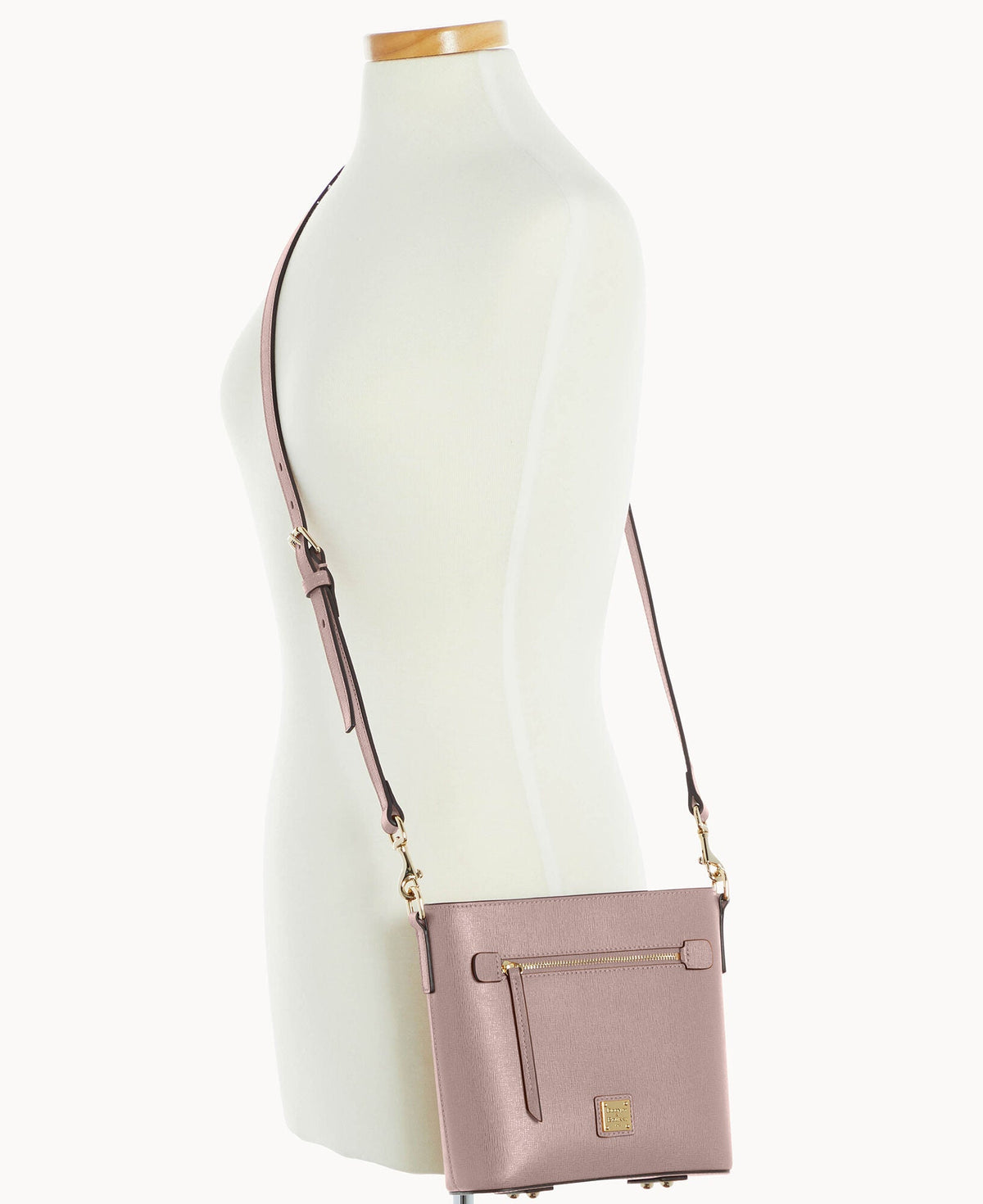 Saffiano Small Zip Crossbody