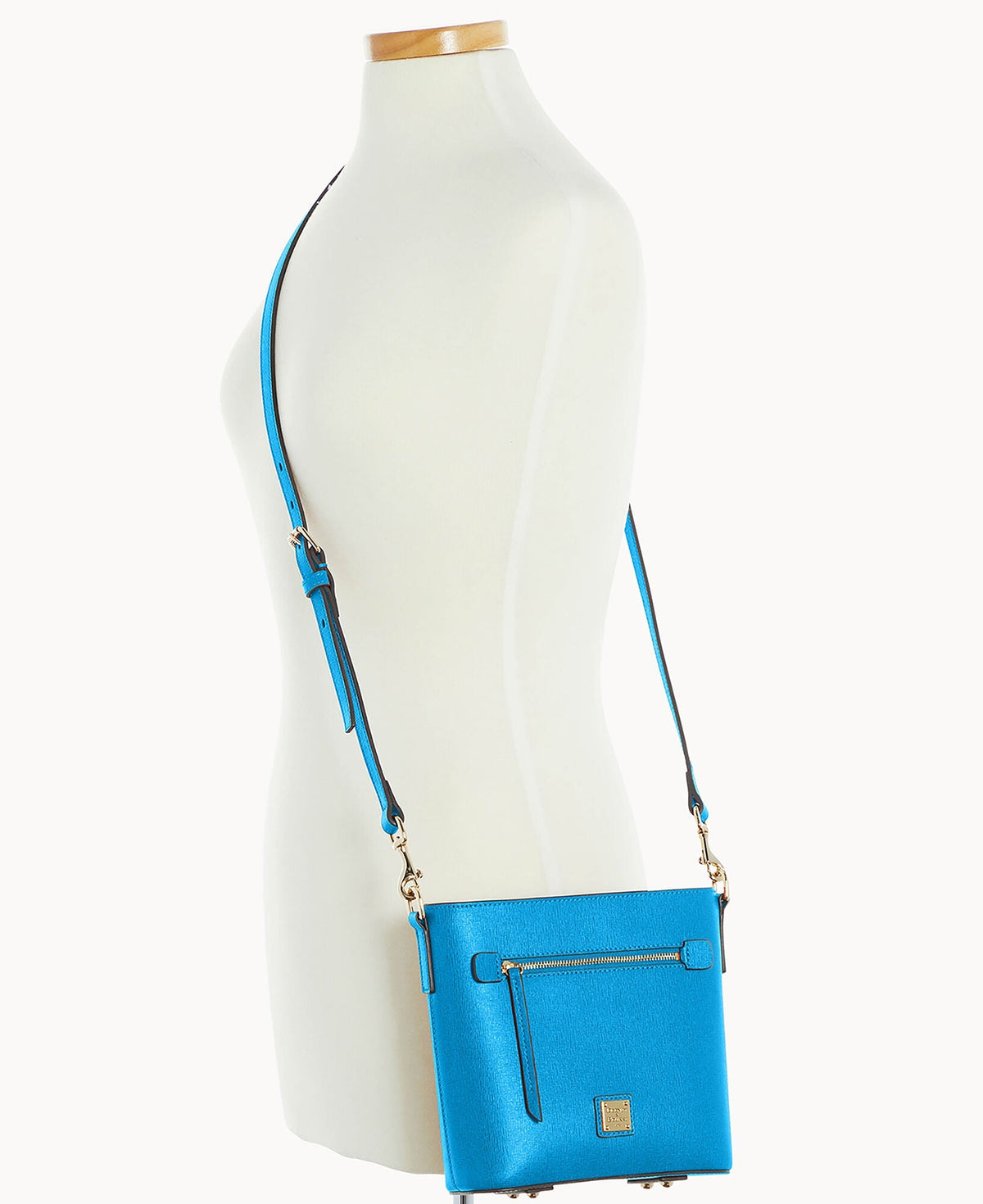 Saffiano Small Zip Crossbody