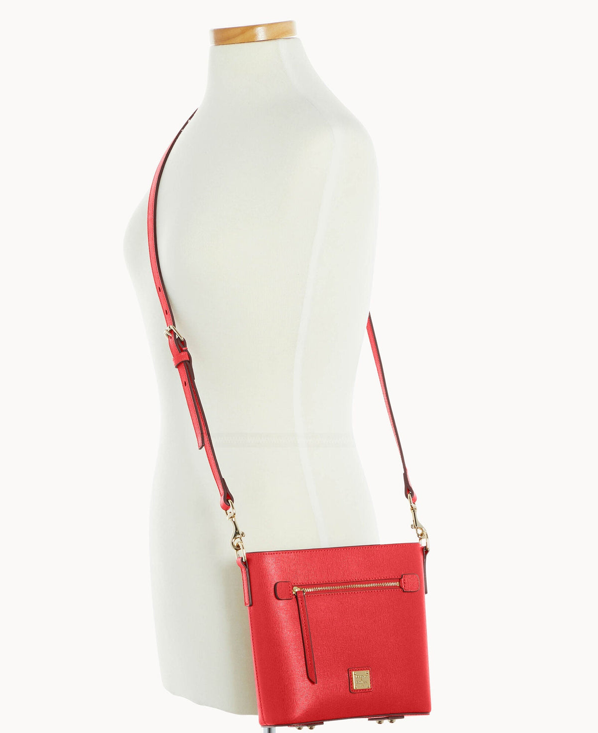 Saffiano Small Zip Crossbody