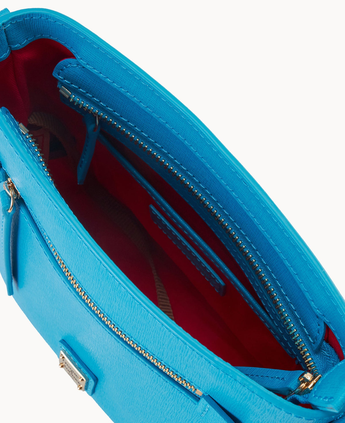 Saffiano Small Zip Crossbody