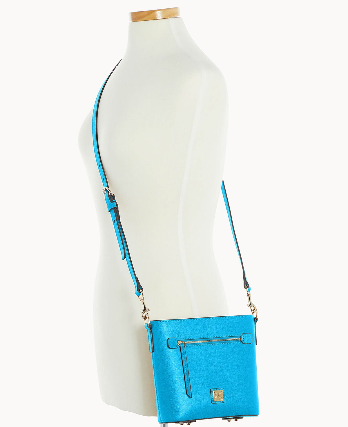 Saffiano Small Zip Crossbody