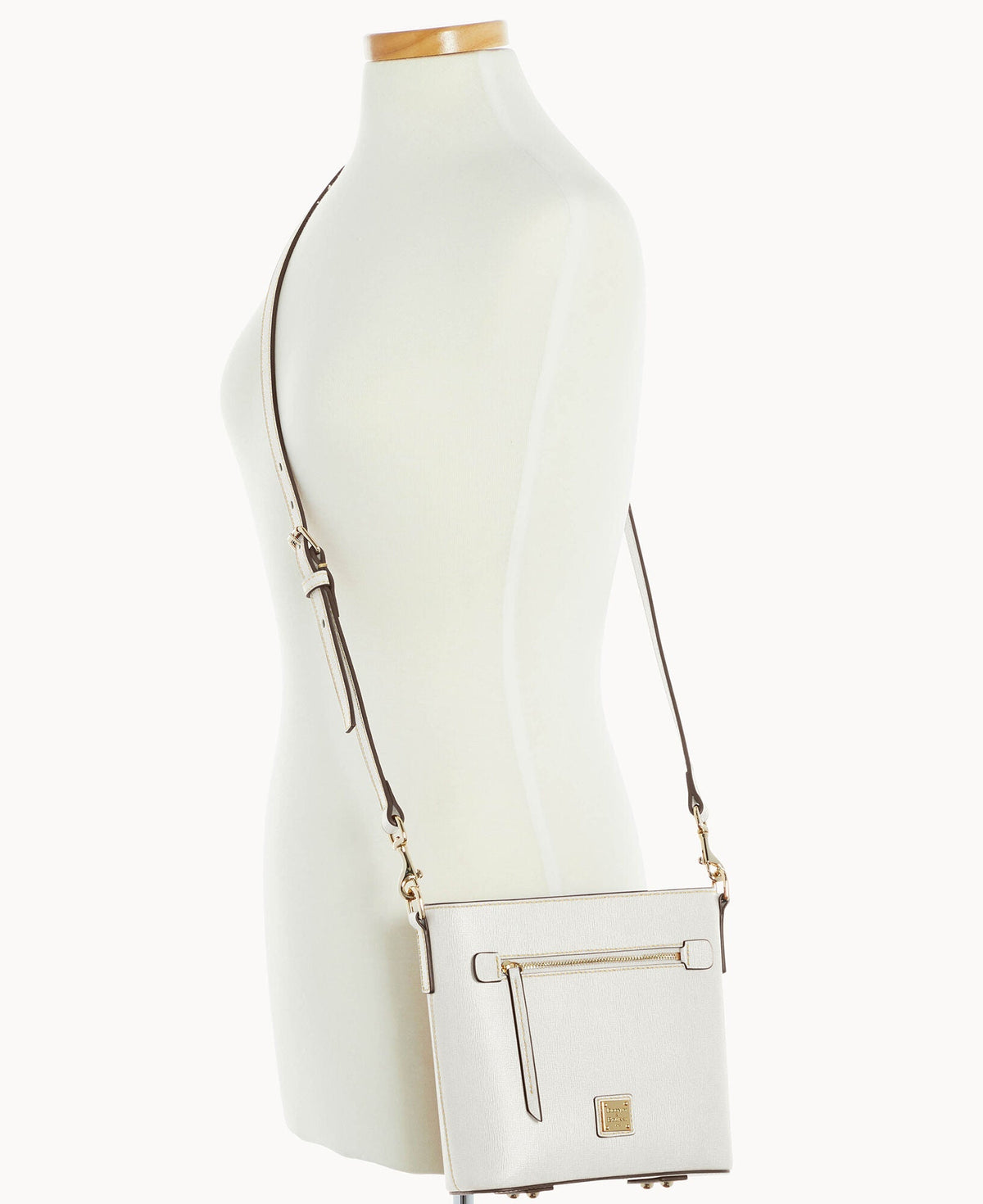 Saffiano Small Zip Crossbody