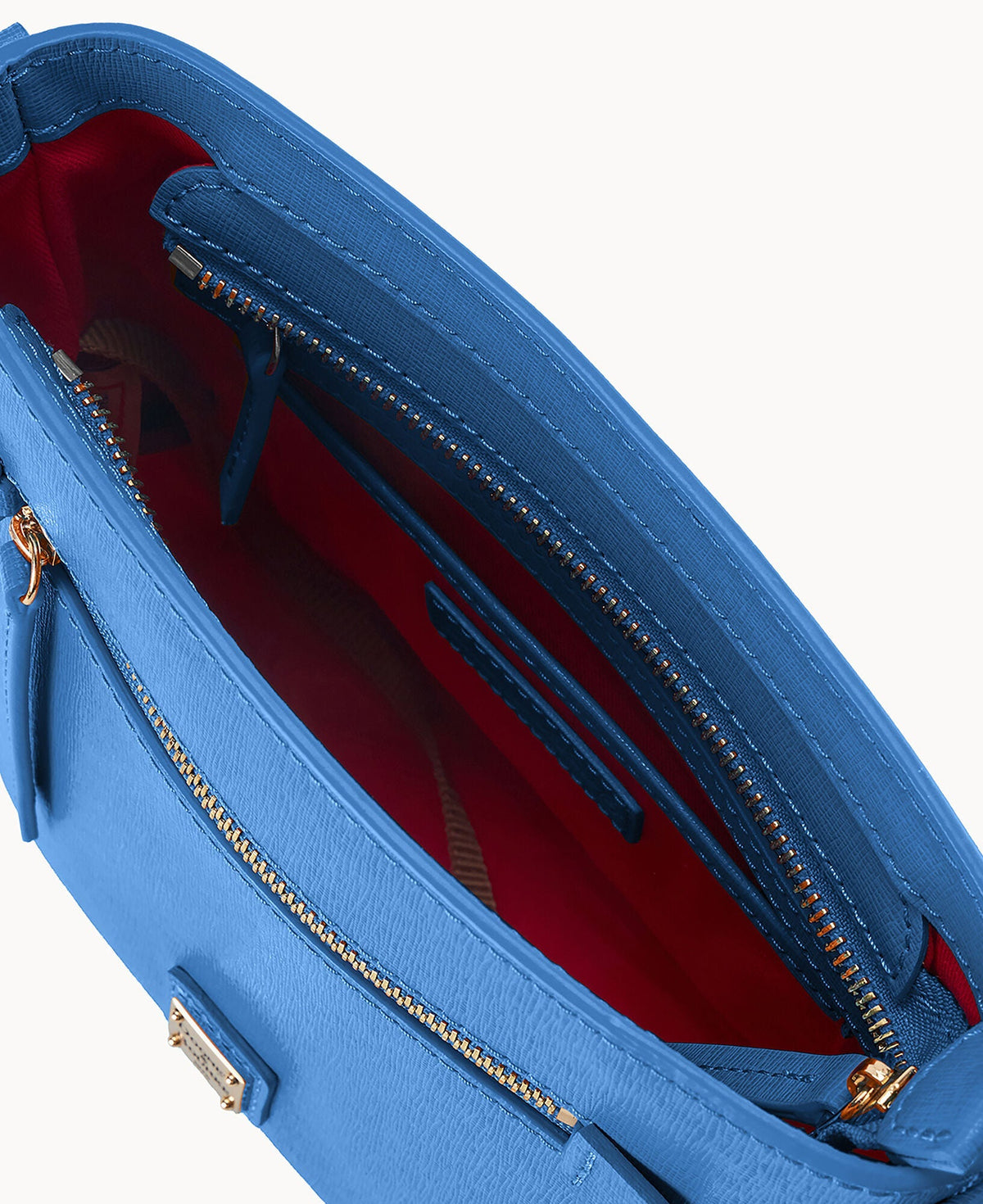 Saffiano Small Zip Crossbody