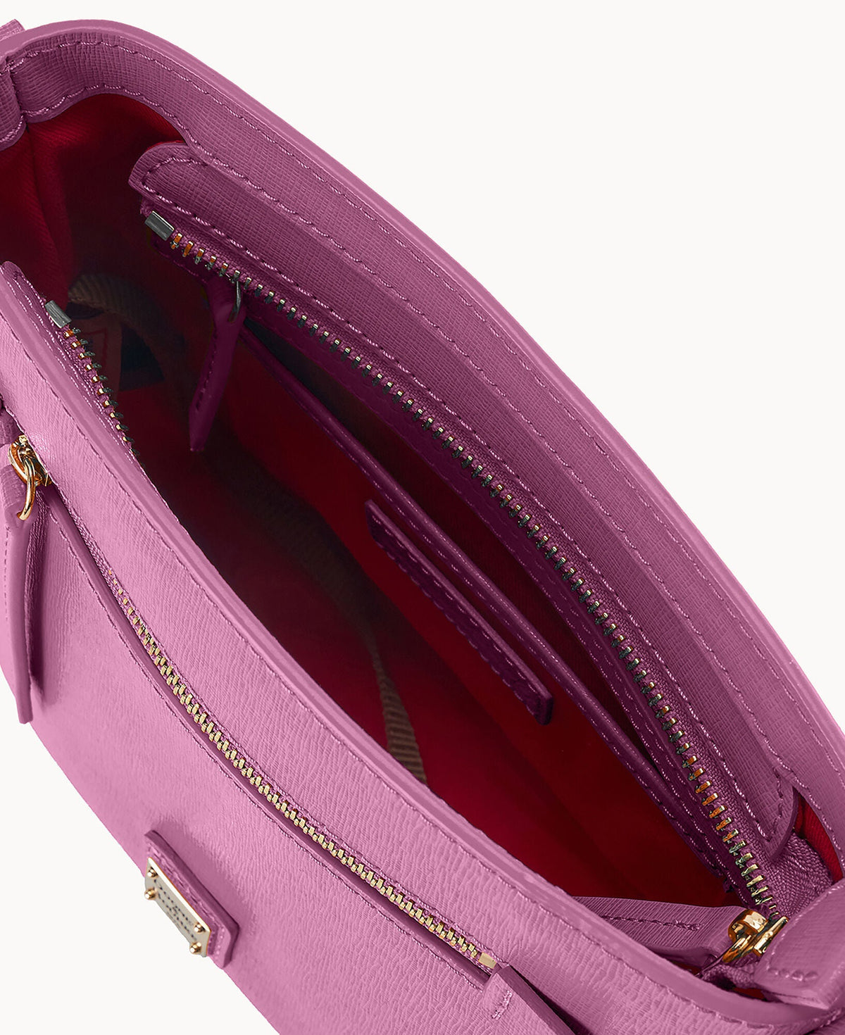 Saffiano Small Zip Crossbody