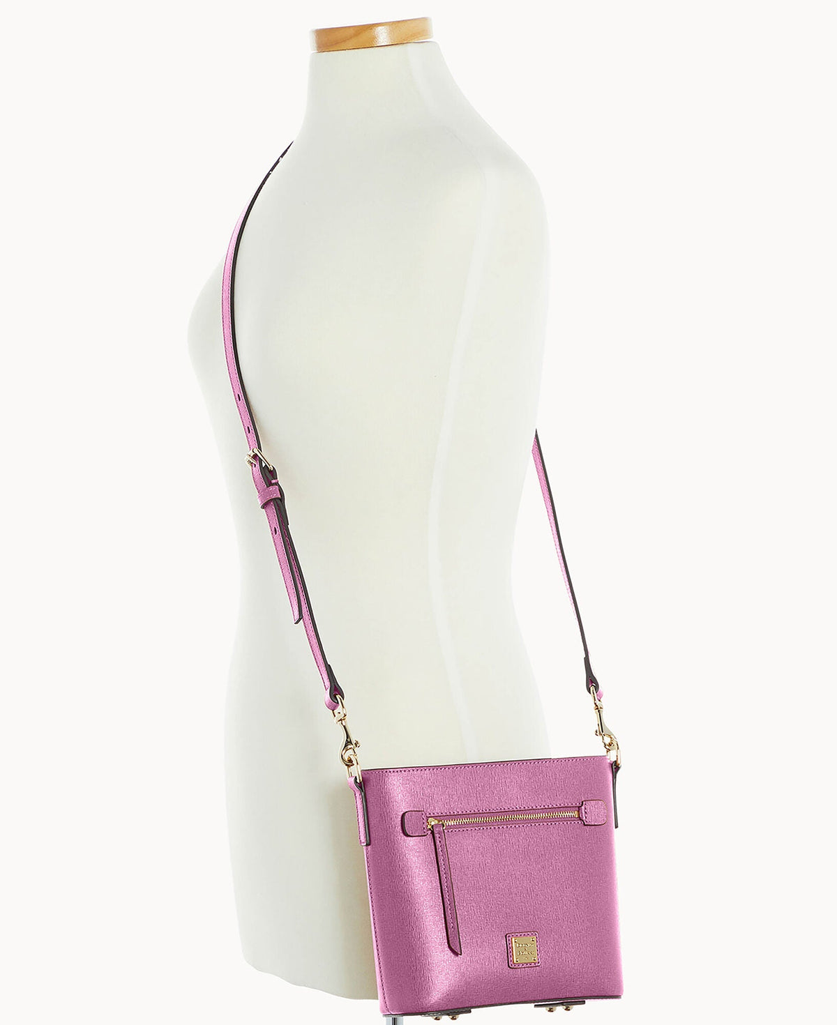 Saffiano Small Zip Crossbody