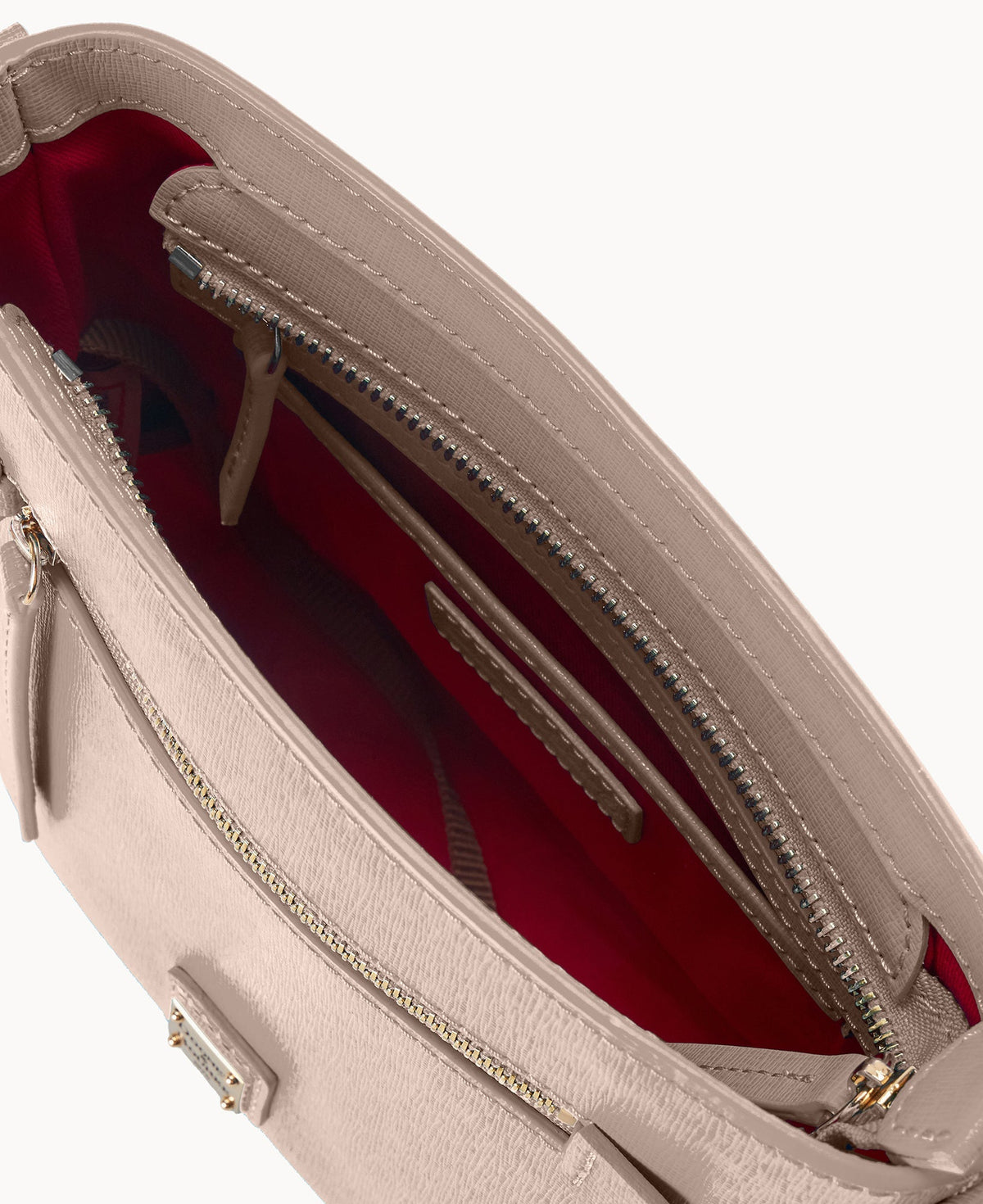 Saffiano Small Zip Crossbody