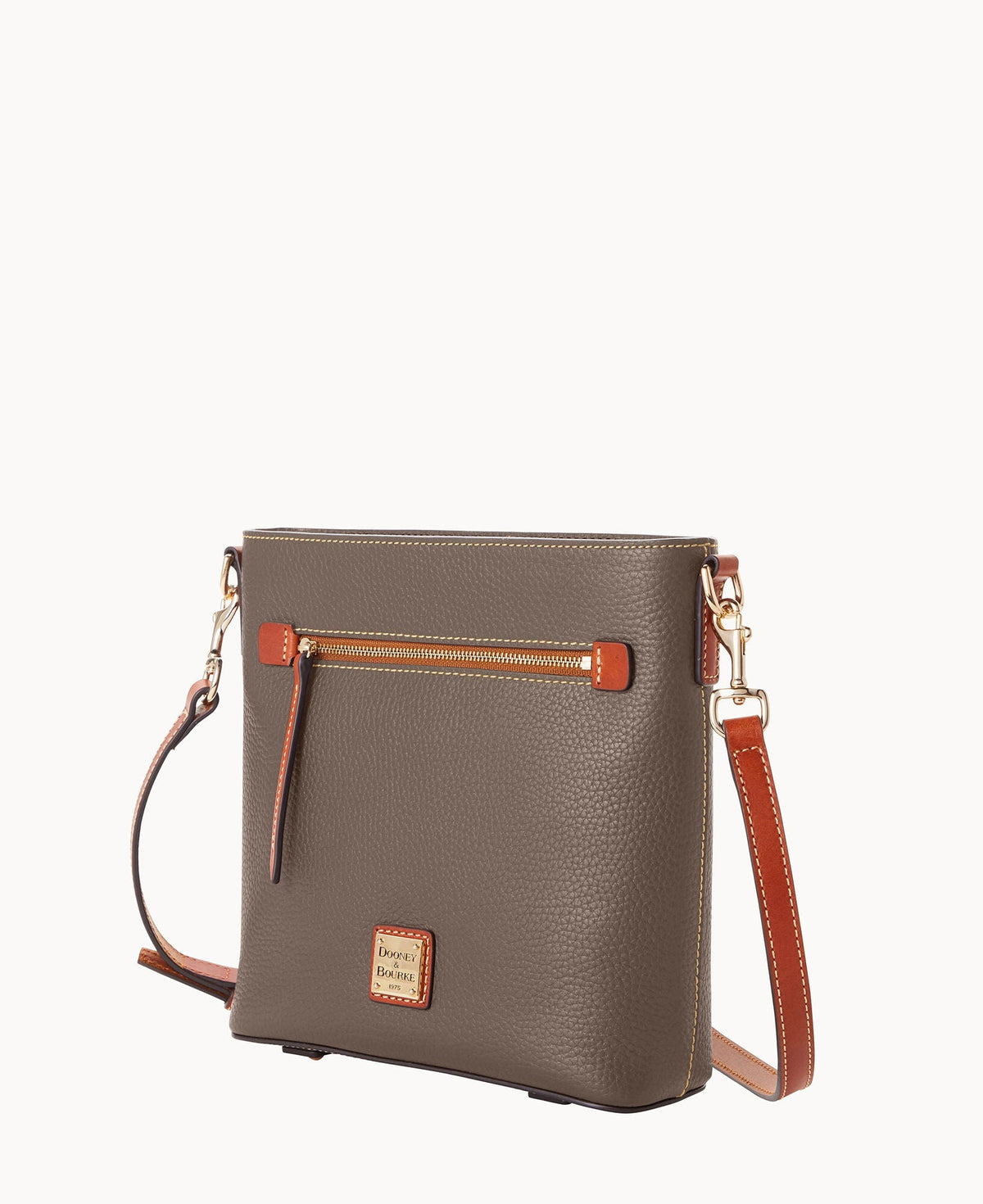 Pebble Grain Zip Crossbody