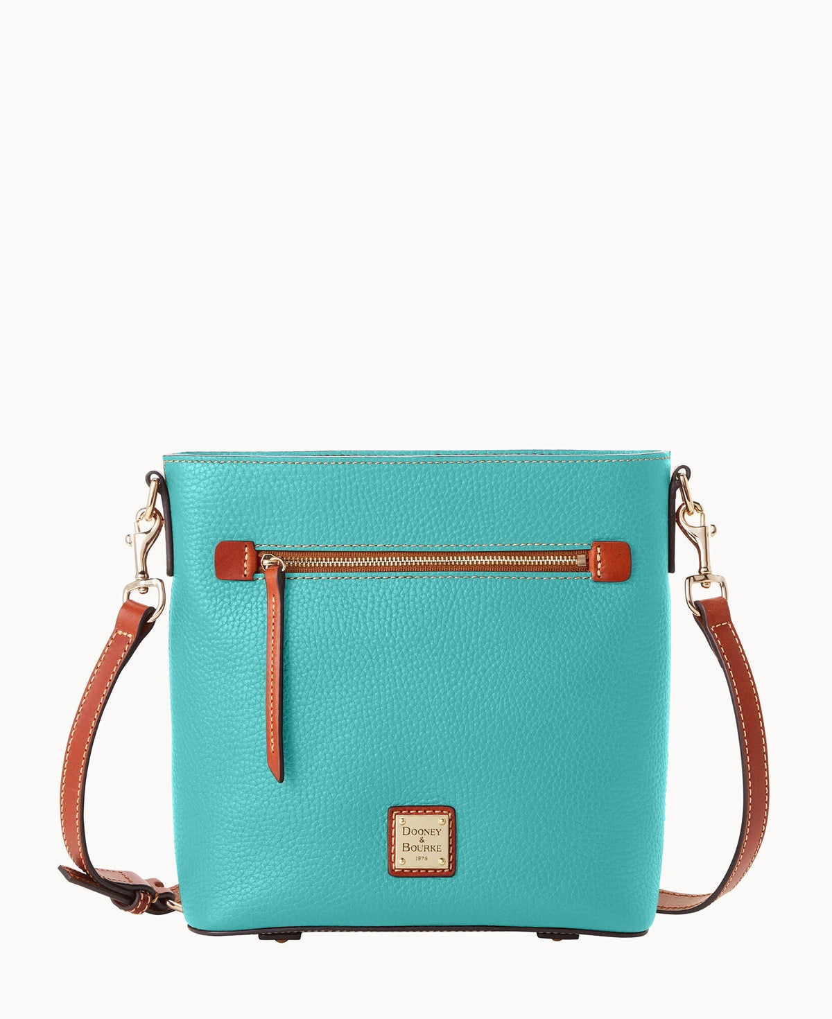 Pebble Grain Zip Crossbody