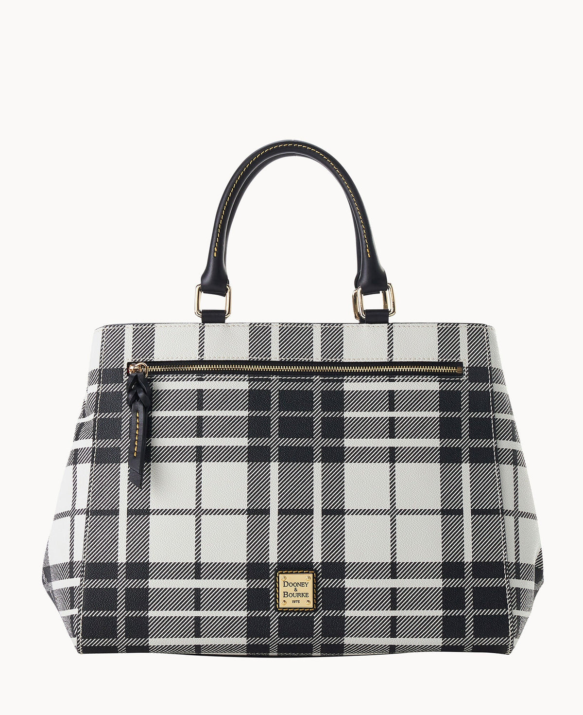 Oxford Zip Satchel