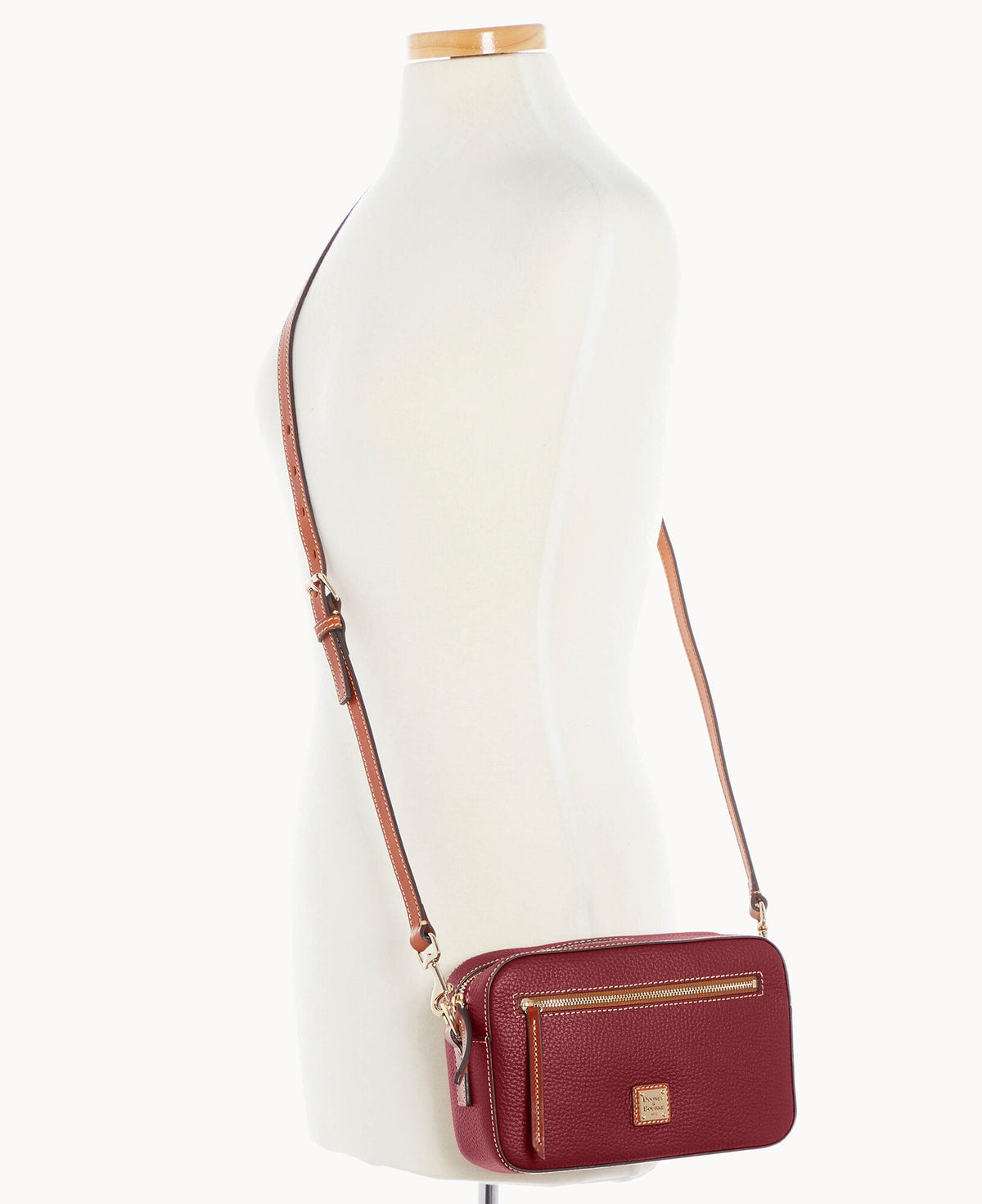 Pebble Grain Camera Zip Crossbody