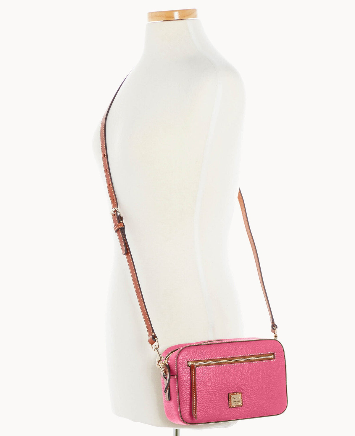 Pebble Grain Camera Zip Crossbody