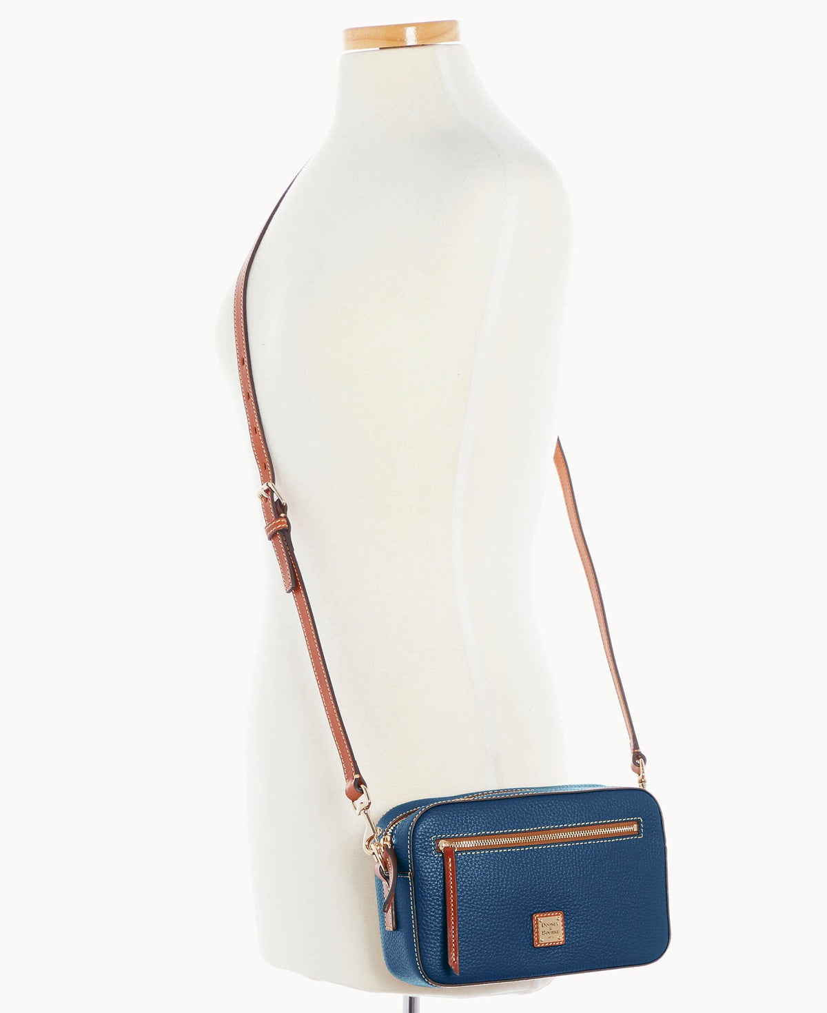 Pebble Grain Camera Zip Crossbody