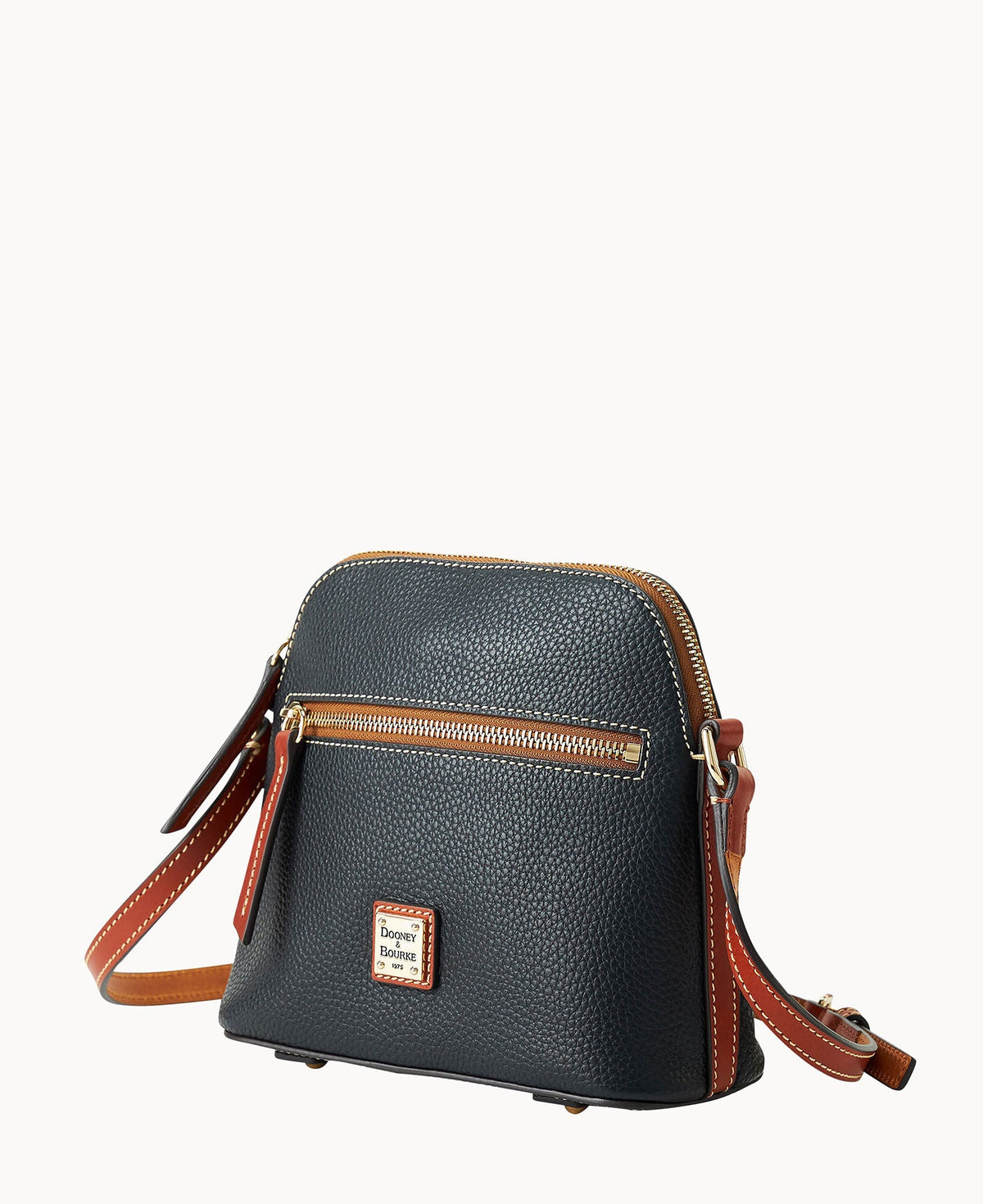 Pebble Grain Domed Crossbody