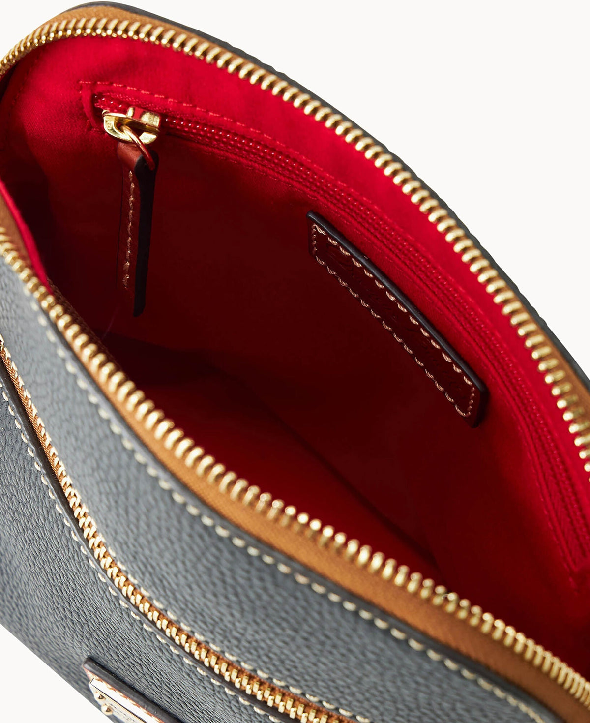 Pebble Grain Domed Crossbody