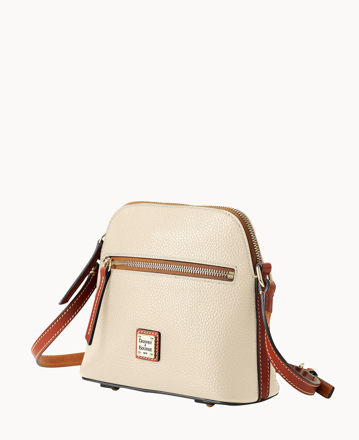 Pebble Grain Domed Crossbody