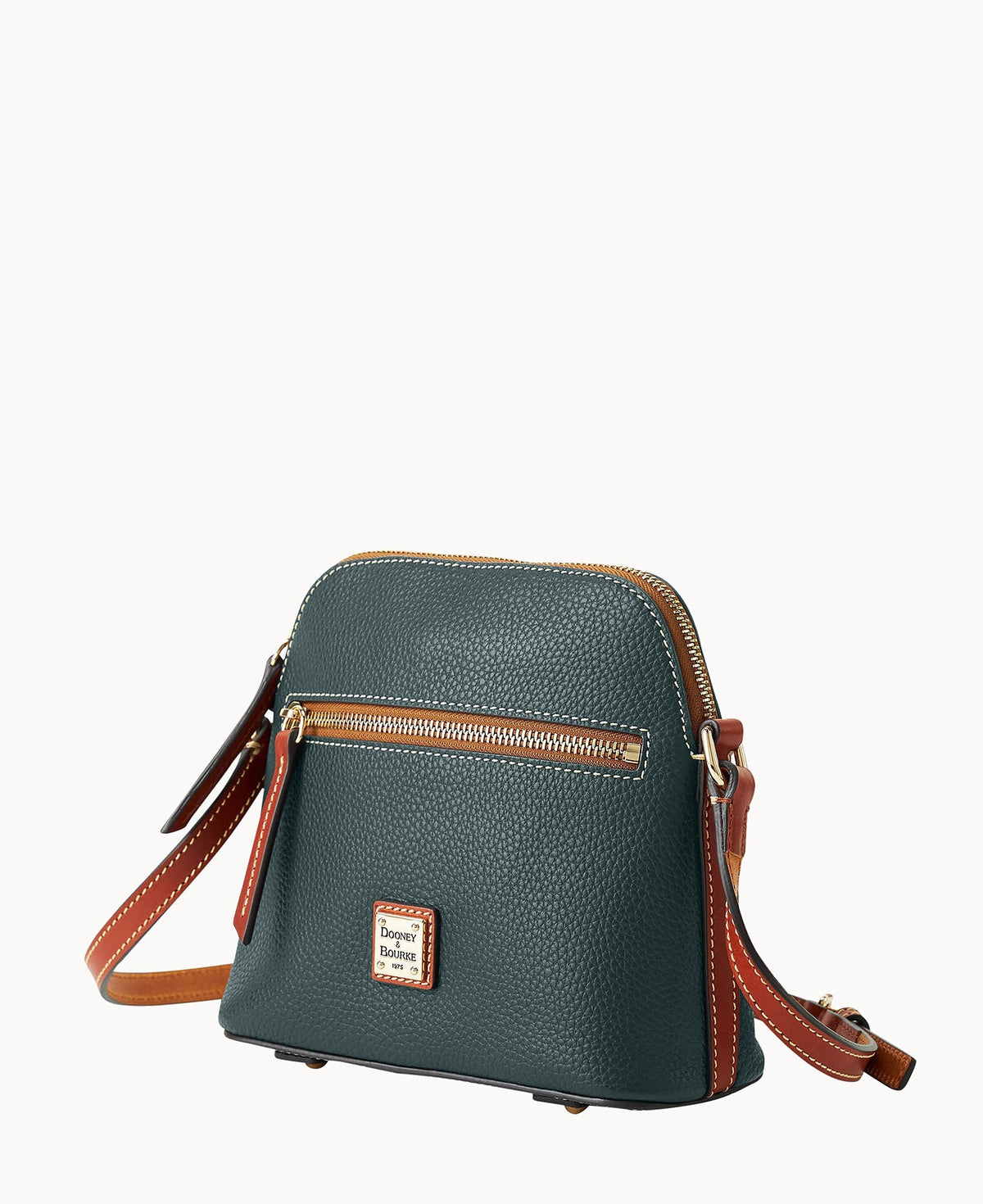 Pebble Grain Domed Crossbody