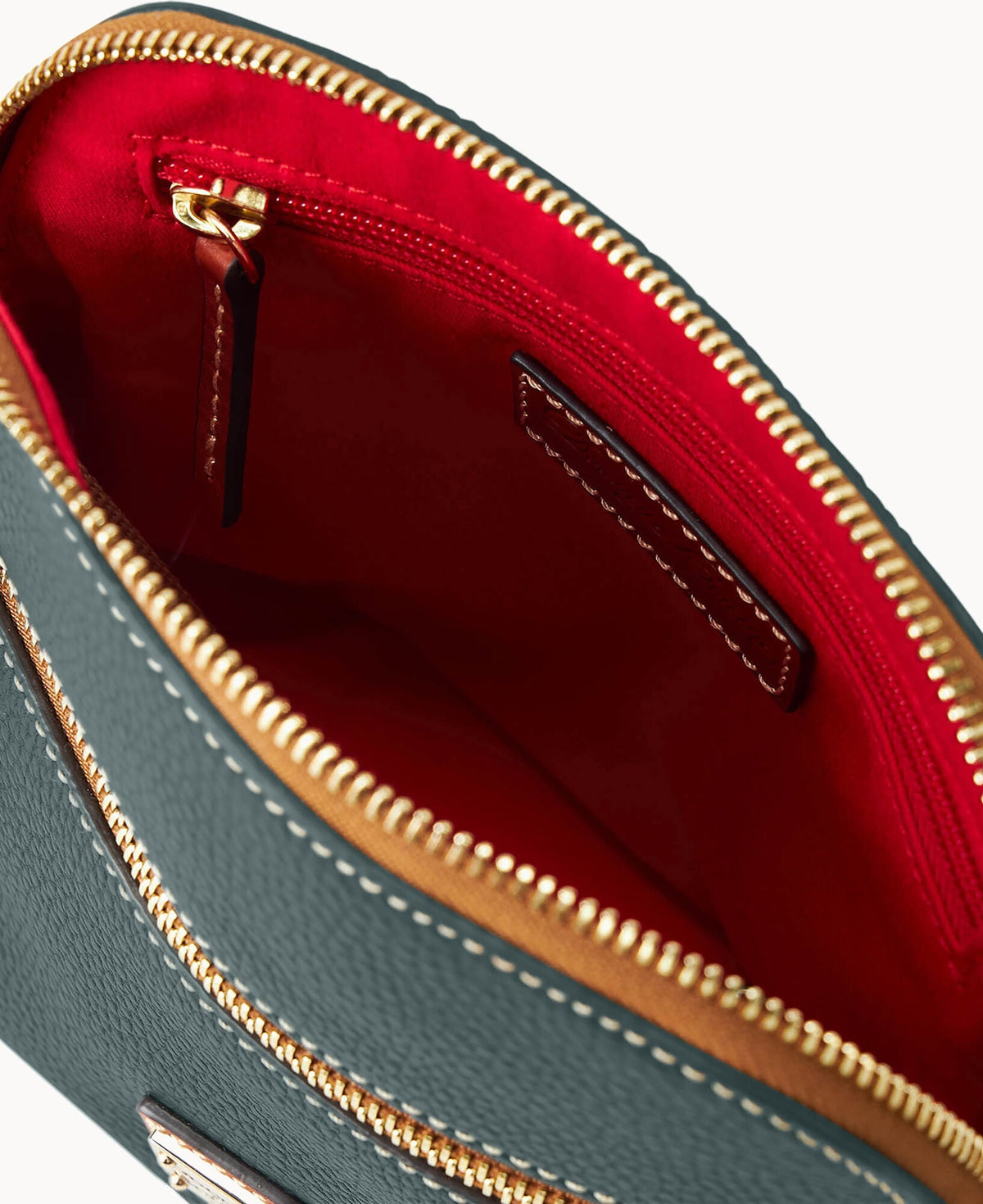 Pebble Grain Domed Crossbody