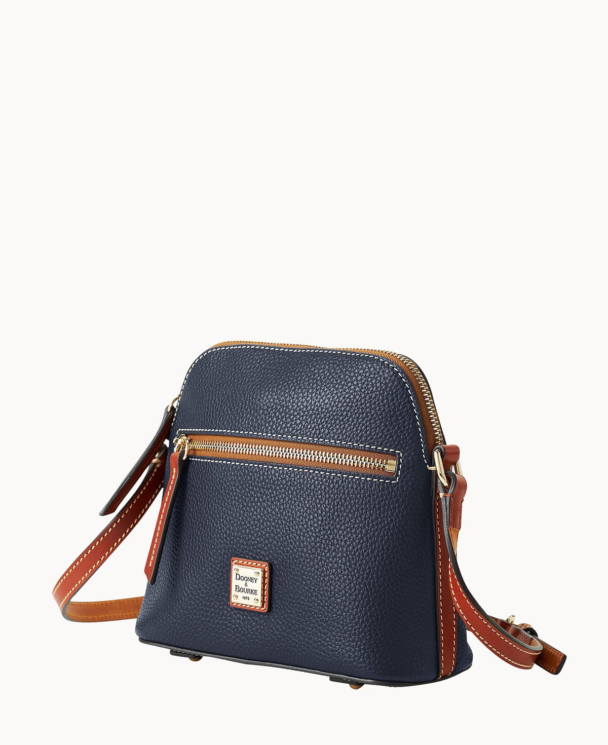 Pebble Grain Domed Crossbody