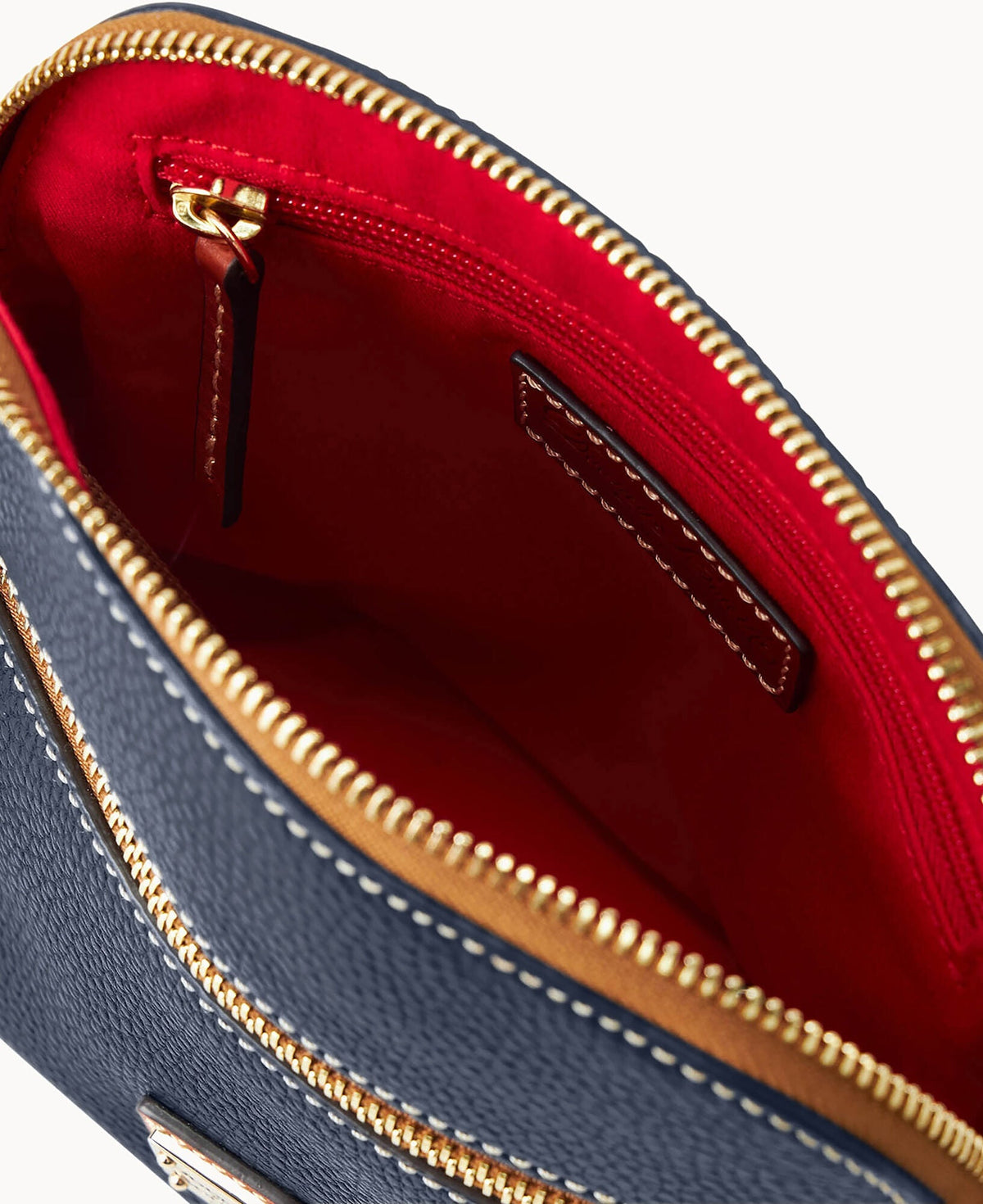 Pebble Grain Domed Crossbody